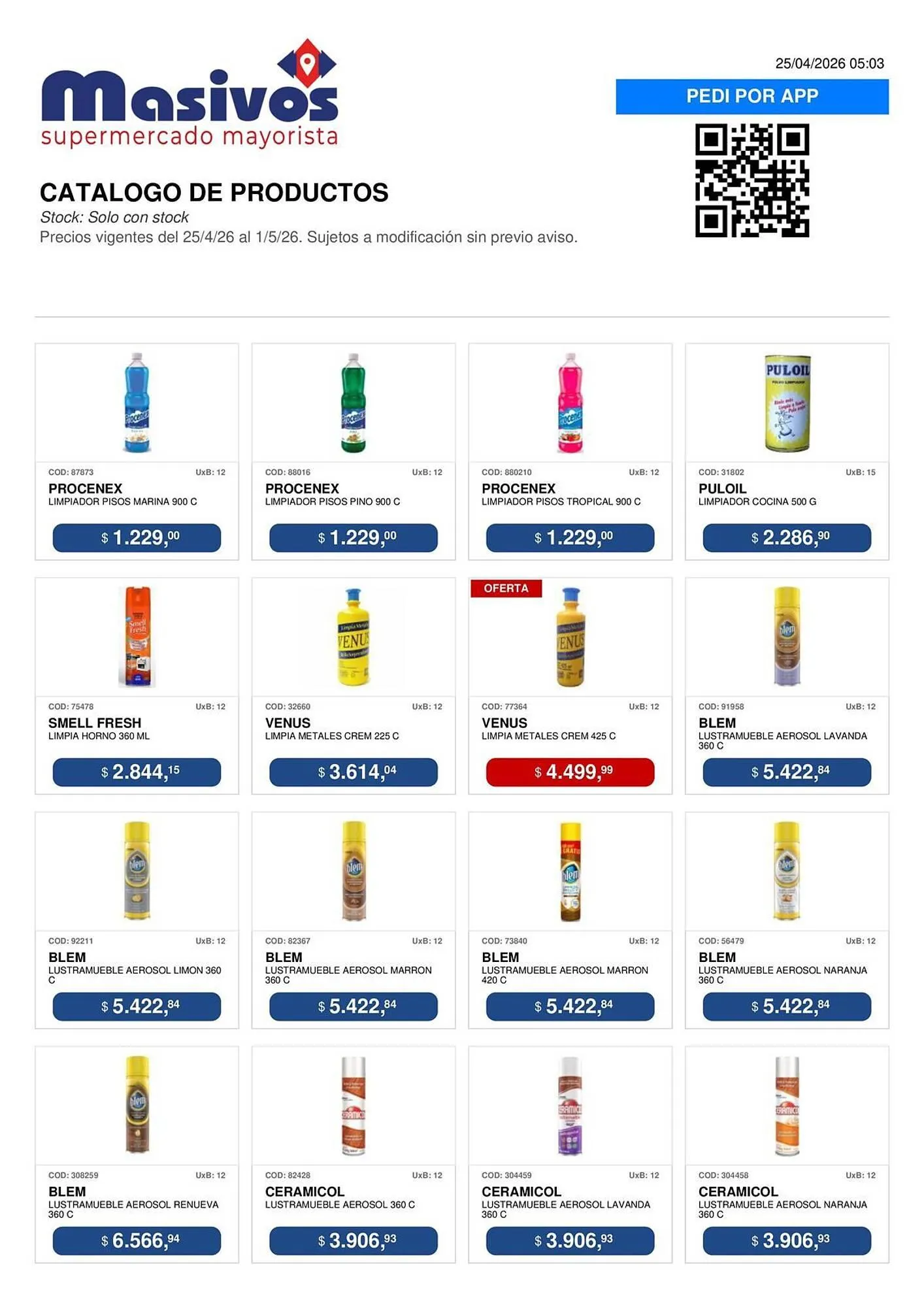 Ofertas de Catálogo Masivos 25 de abril al 1 de mayo 2026 - Página 89 del catálogo