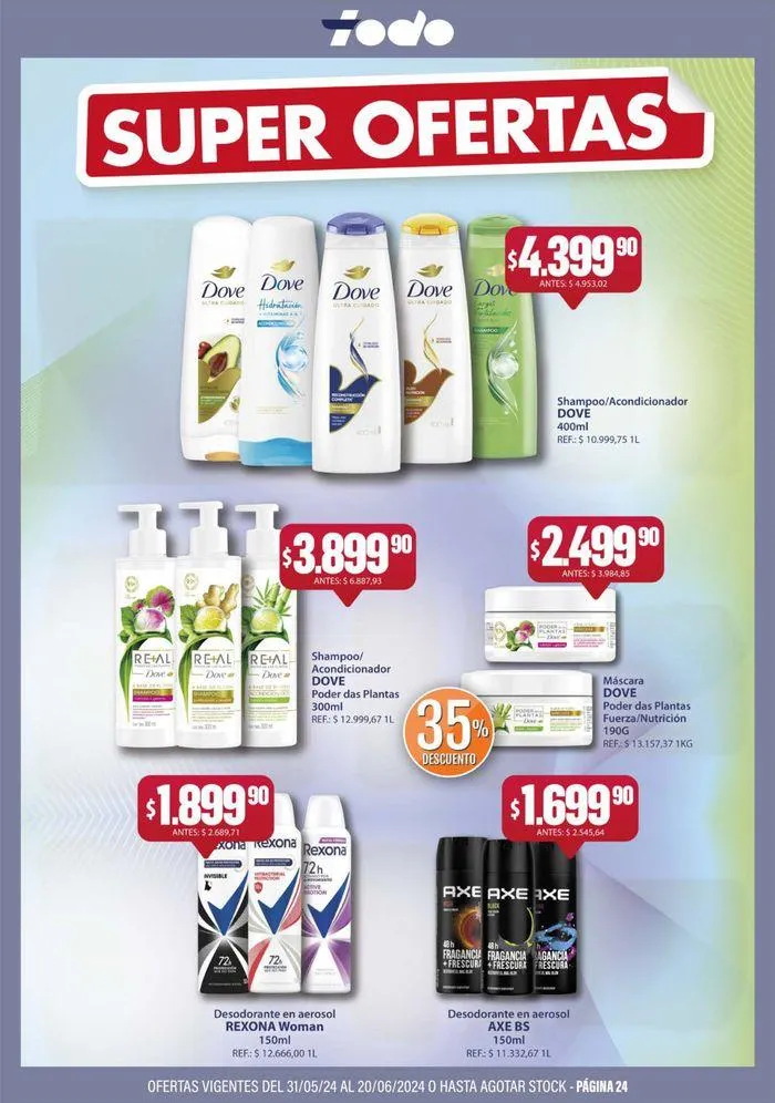 Ofertas de Catálogo Supermercados Todo 31 de mayo al 20 de junio 2024 - Página 24 del catálogo