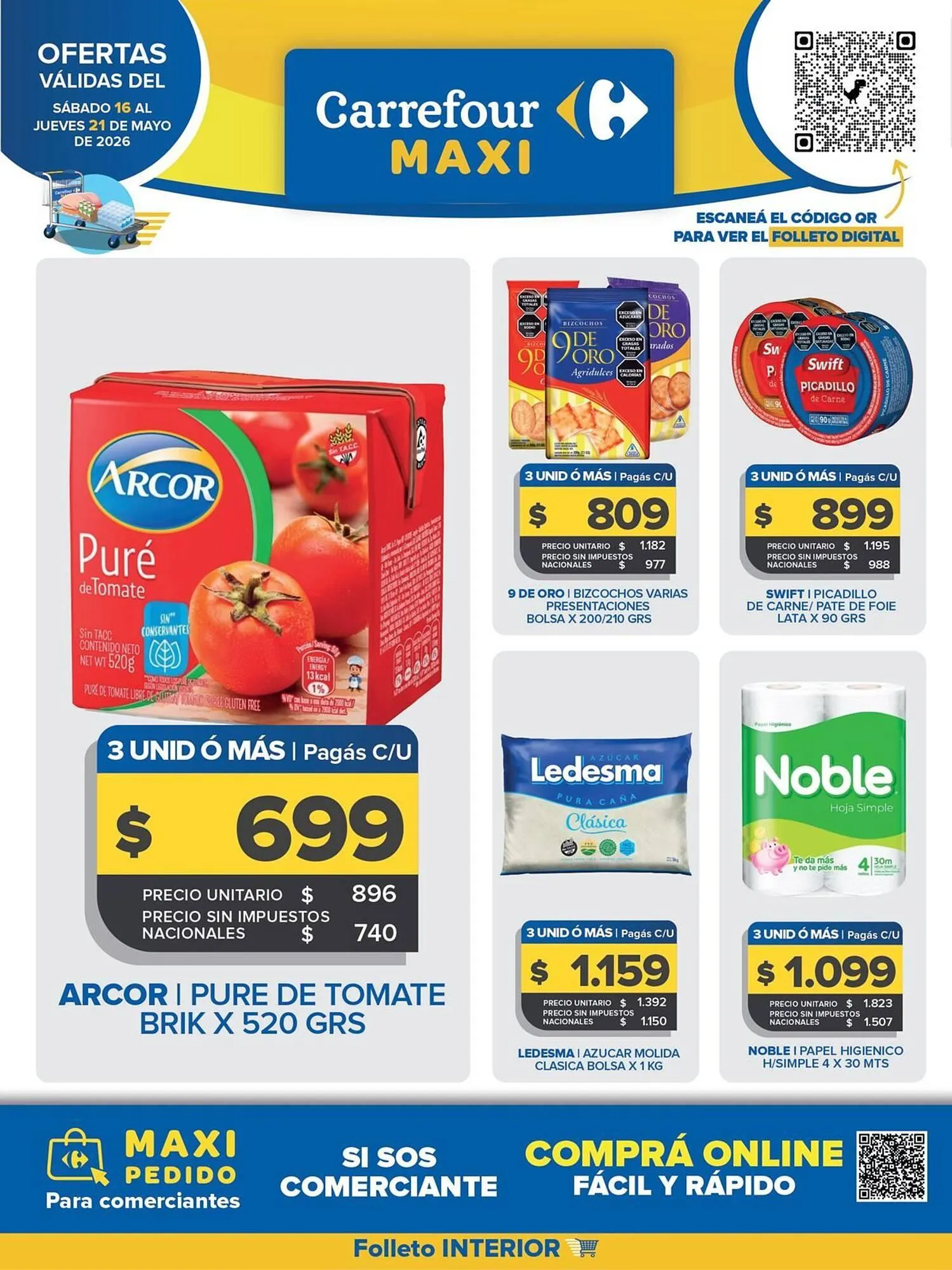 Ofertas de Folleto Carrefour Maxi 16 de mayo al 21 de mayo 2026 - Página 1 del catálogo