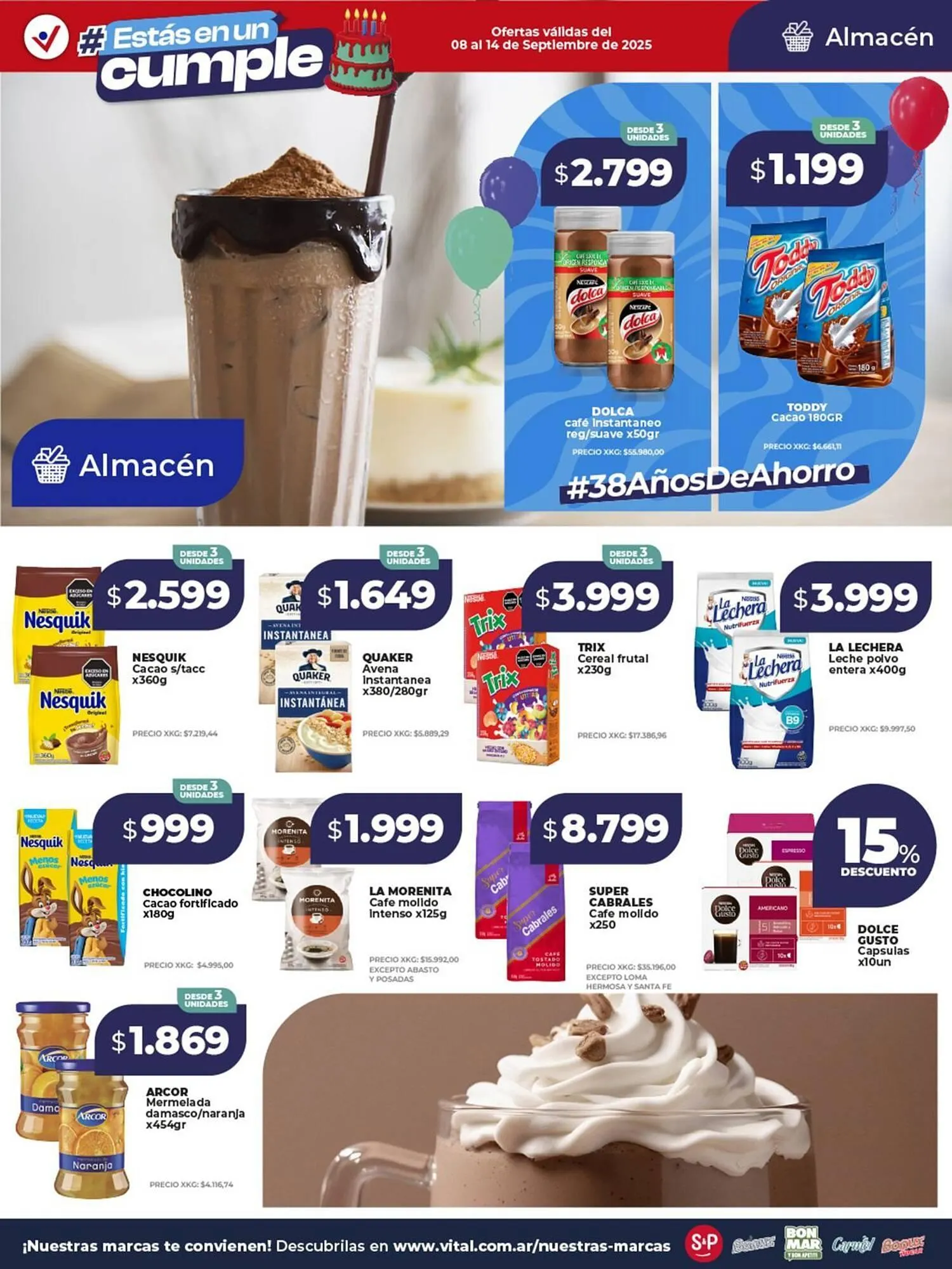 Ofertas de Catálogo Supermayorista Vital 8 de septiembre al 14 de septiembre 2025 - Página 16 del catálogo