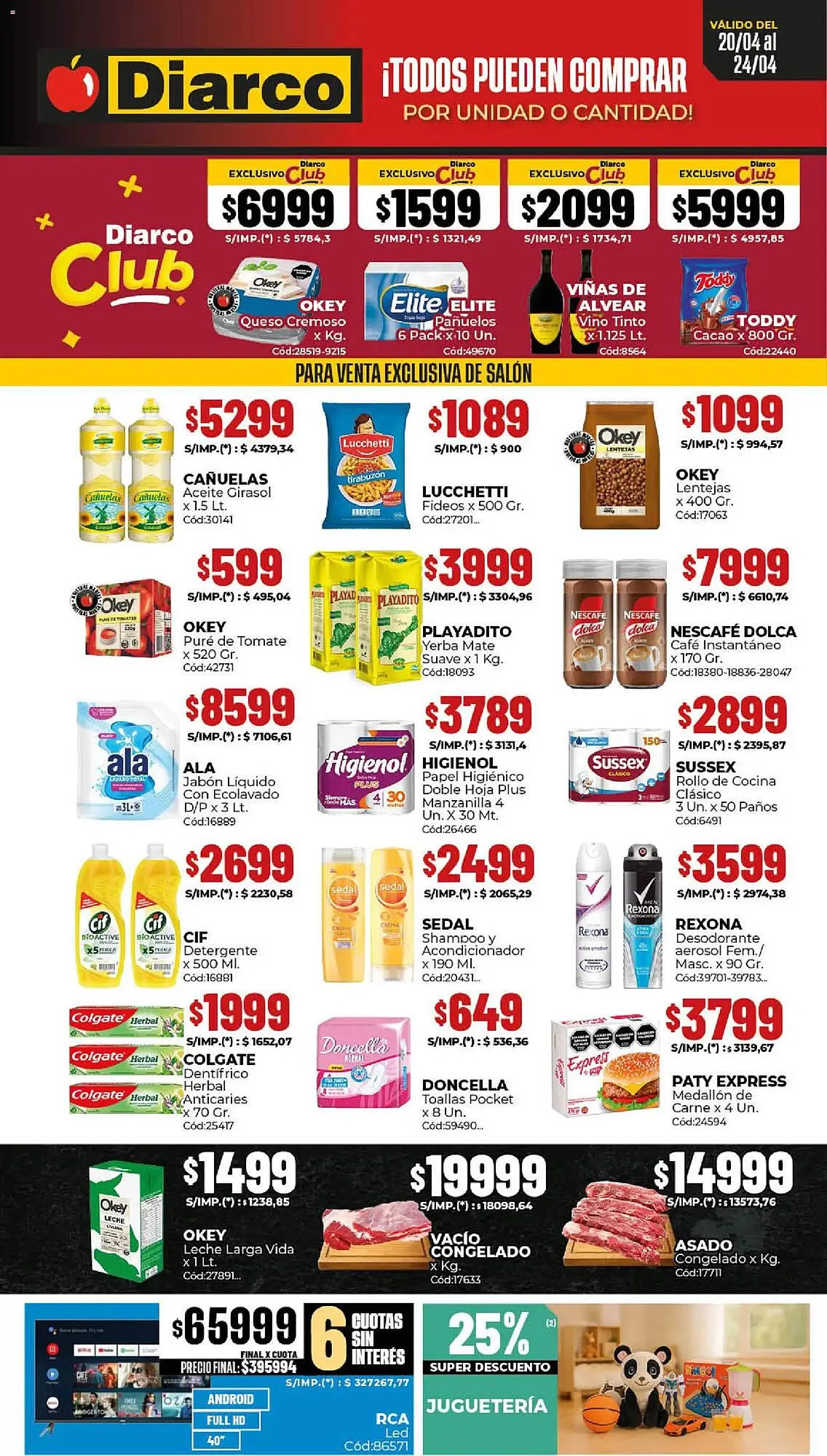 Ofertas de Catálogo Diarco 20 de abril al 24 de abril 2026 - Página 1 del catálogo