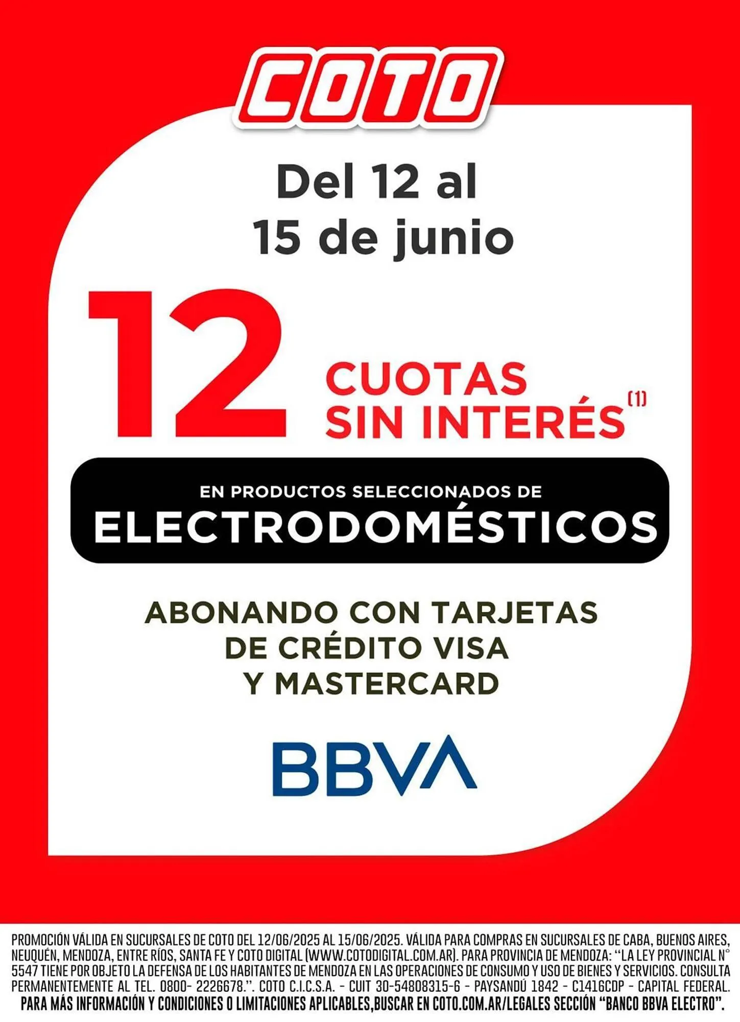Ofertas de Catálogo Coto 12 de junio al 15 de junio 2025 - Página 1 del catálogo