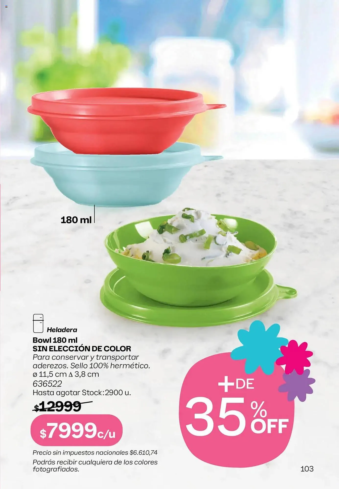 Ofertas de Folleto Tupperware 21 de septiembre al 5 de octubre 2025 - Página 104 del catálogo