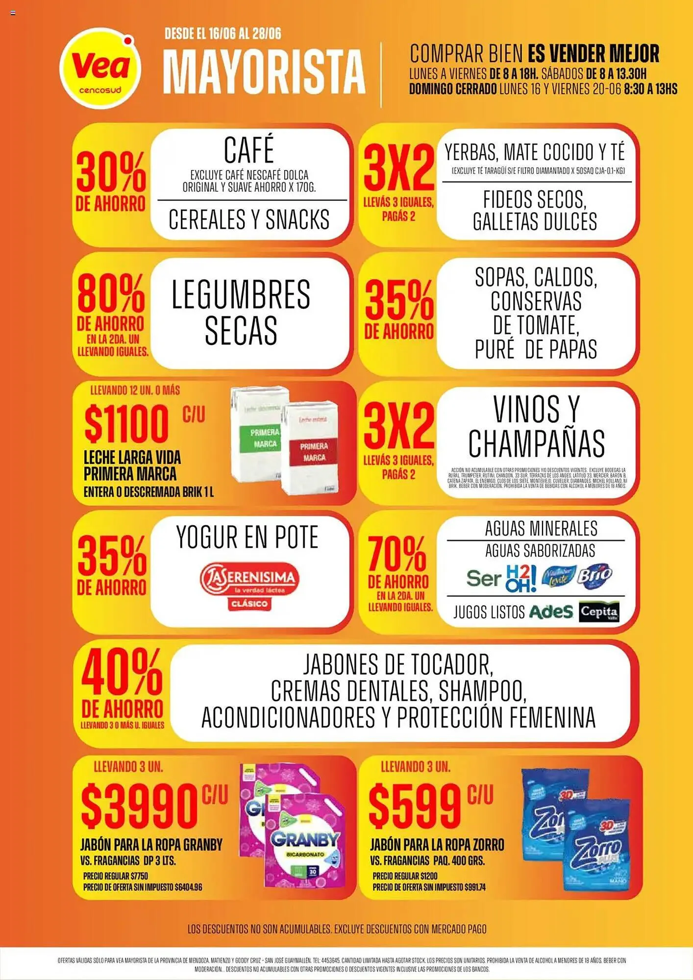 Ofertas de Catálogo Supermercados Vea 16 de junio al 28 de junio 2025 - Página 1 del catálogo