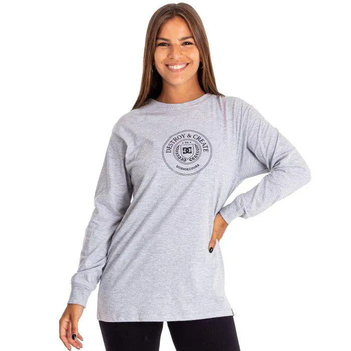 Remera Ml DC Op Crest (Gri) DC Mujer