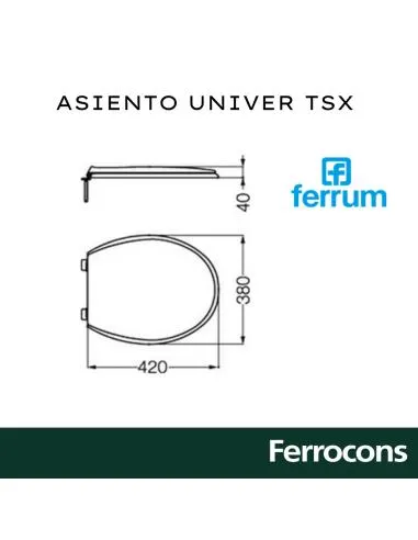 ASIENTO UNIVER TSX MADERA HP FERRUM ANDINA