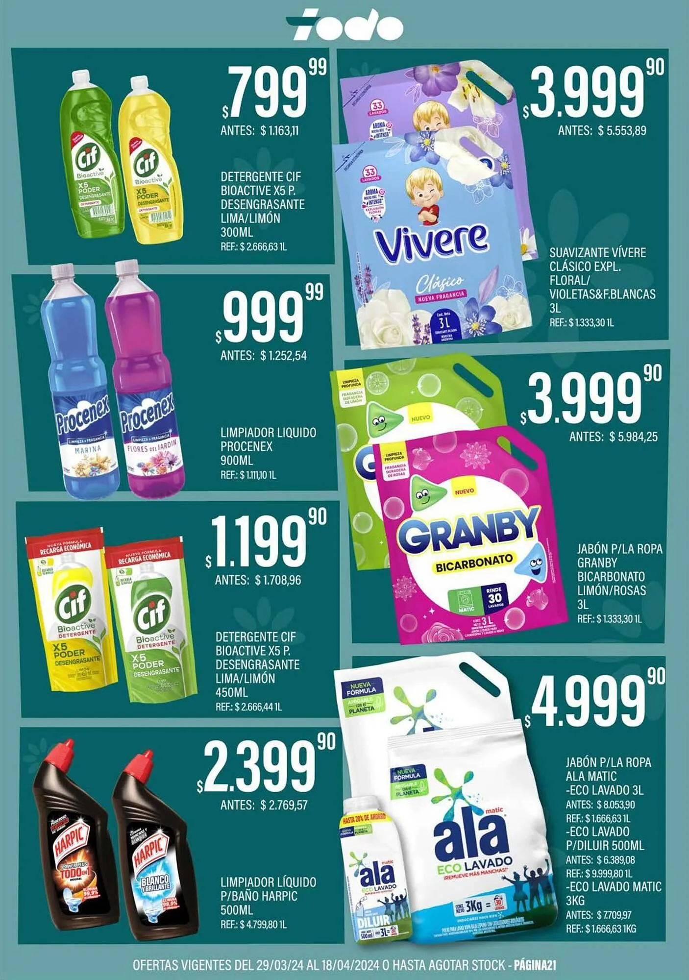 Ofertas de Catálogo Supermercados Todo 3 de abril al 18 de abril 2024 - Página 21 del catálogo