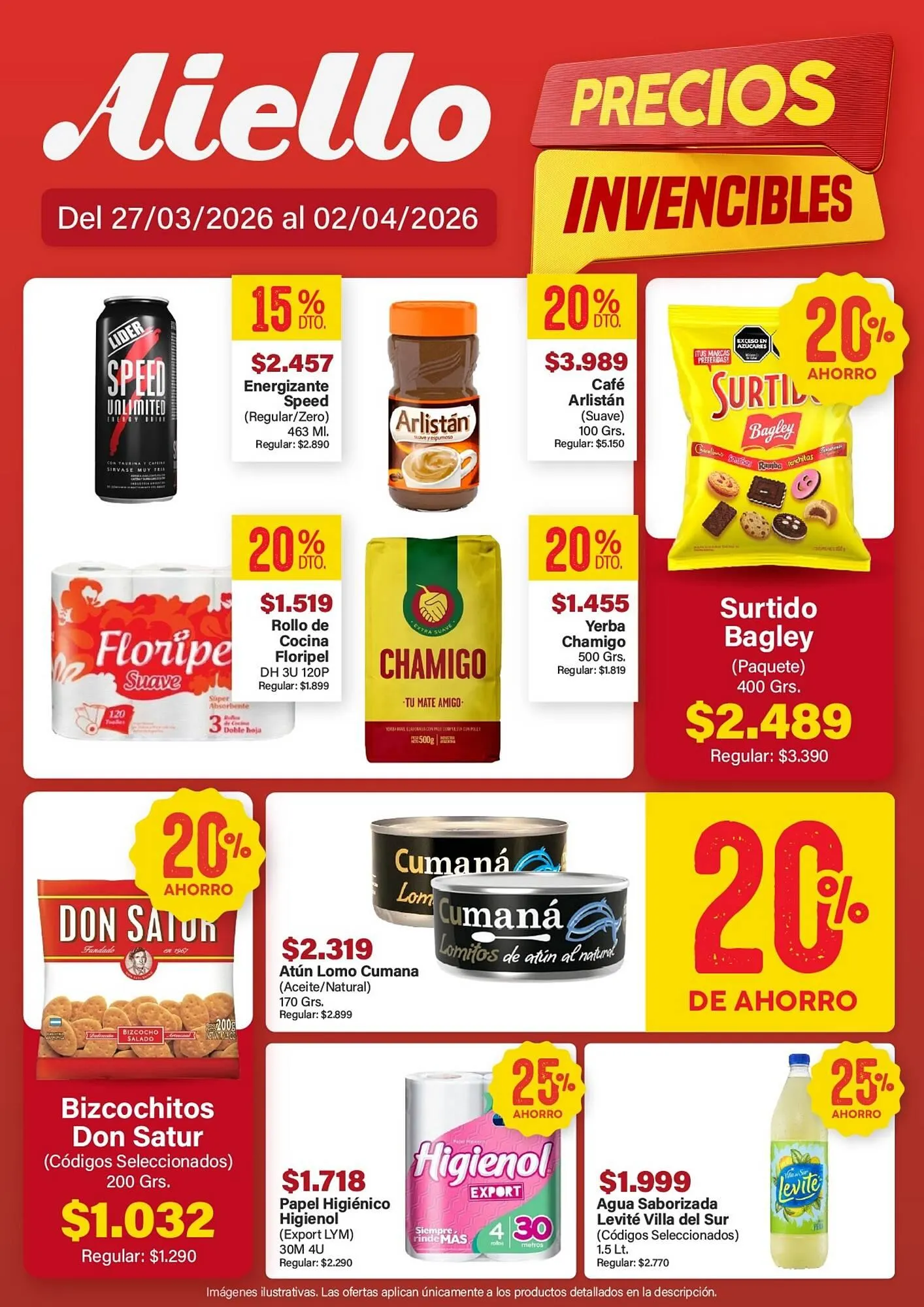 Ofertas de Catálogo Supermercados Aiello 30 de marzo al 3 de abril 2026 - Página 1 del catálogo