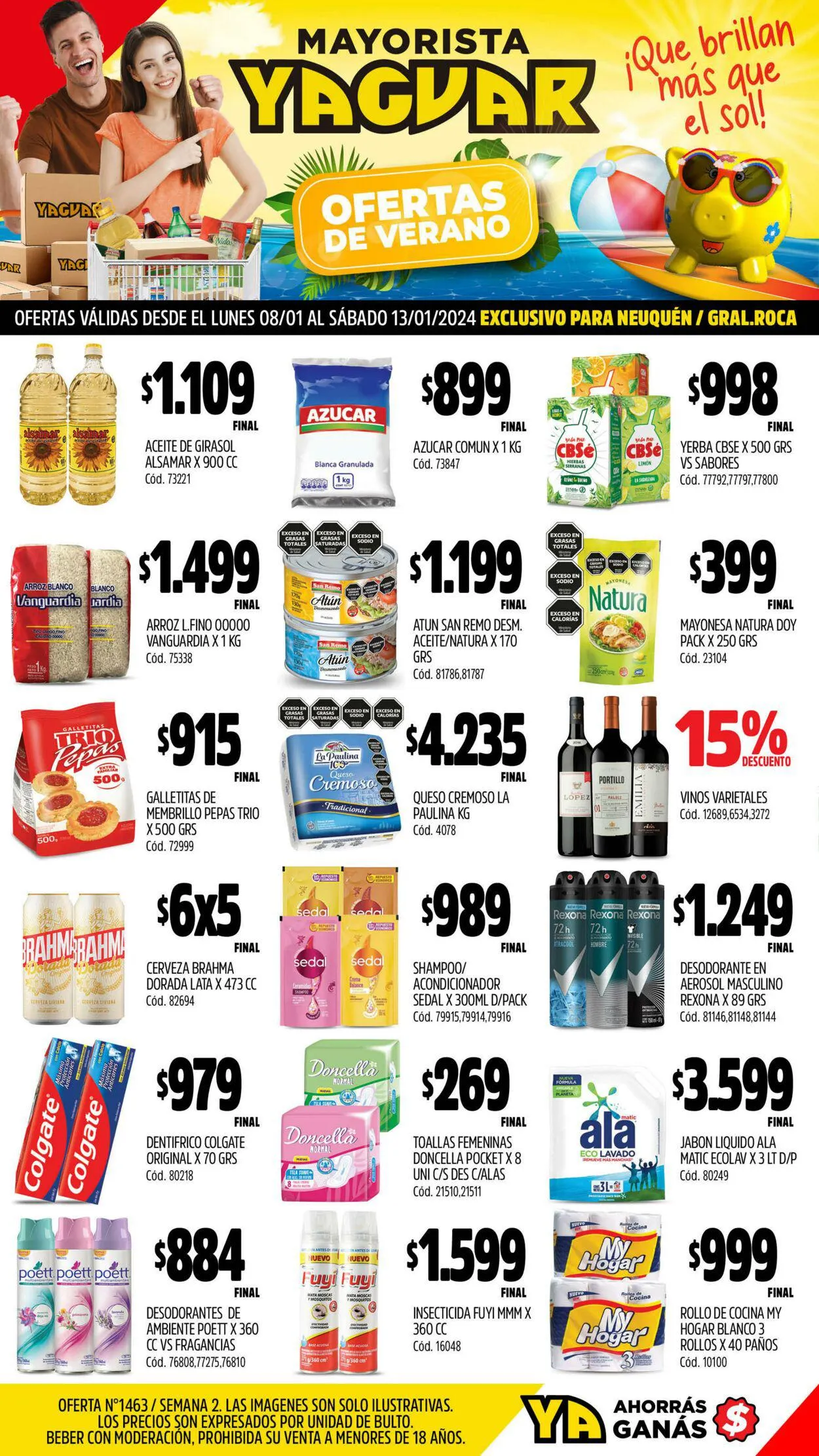 Ofertas de Yaguar - General Roca 8 de enero al 14 de enero 2024 - Página 1 del catálogo