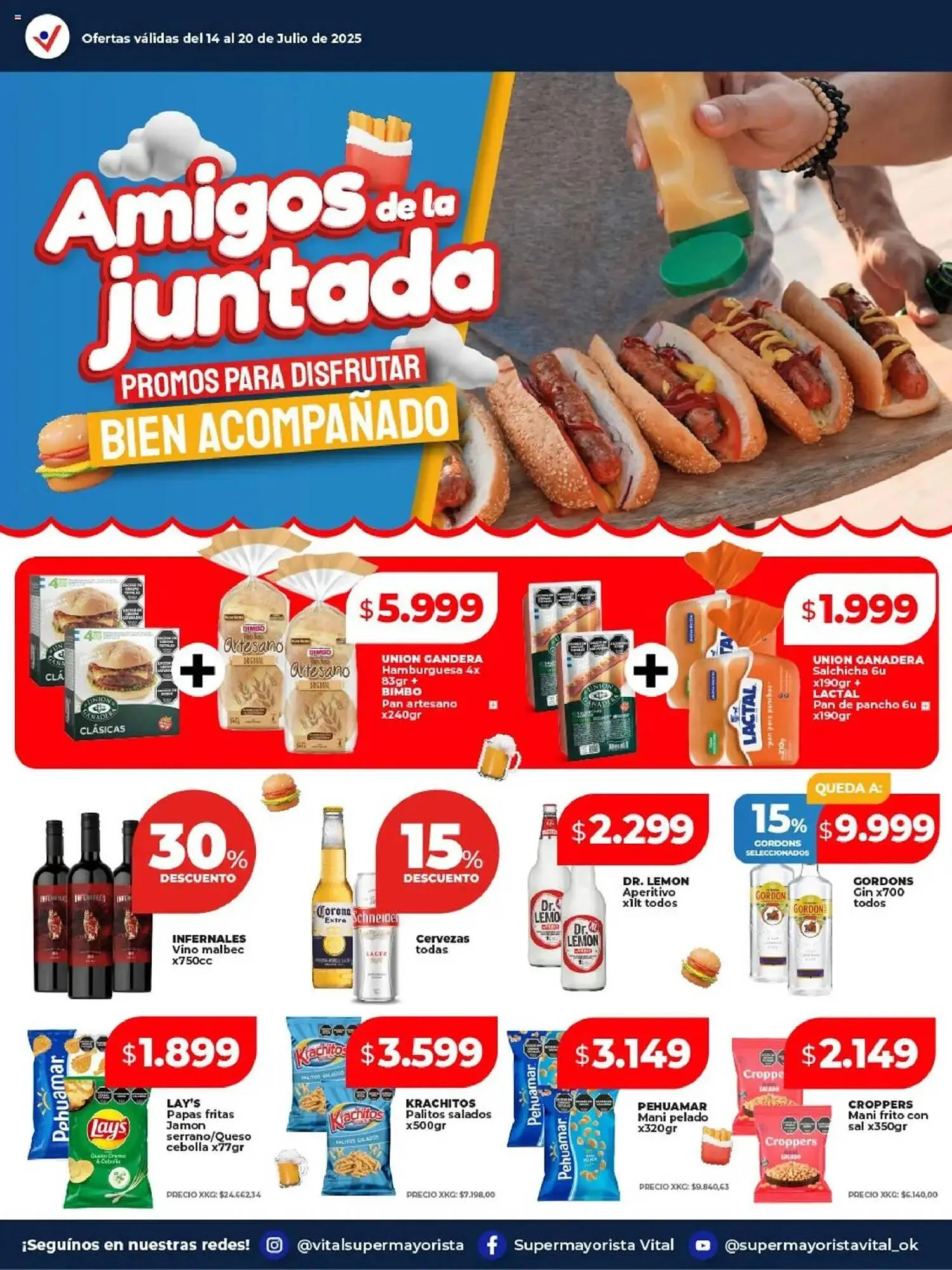 Ofertas de Catálogo Supermayorista Vital 14 de julio al 20 de julio 2025 - Página 1 del catálogo