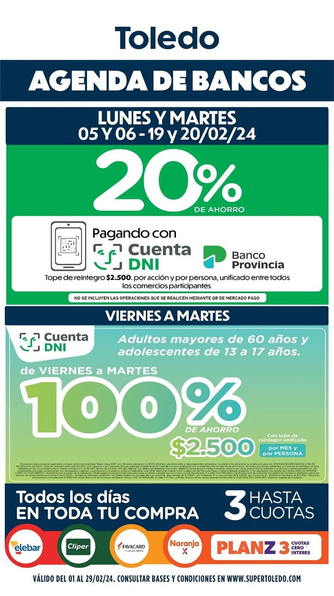 Ofertas de Catálogo Supermercados Toledo 14 de febrero al 29 de febrero 2024 - Página 3 del catálogo
