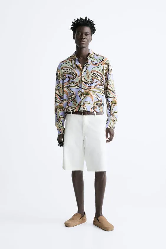 CAMISA ESTAMPADO GEOMÉTRICO