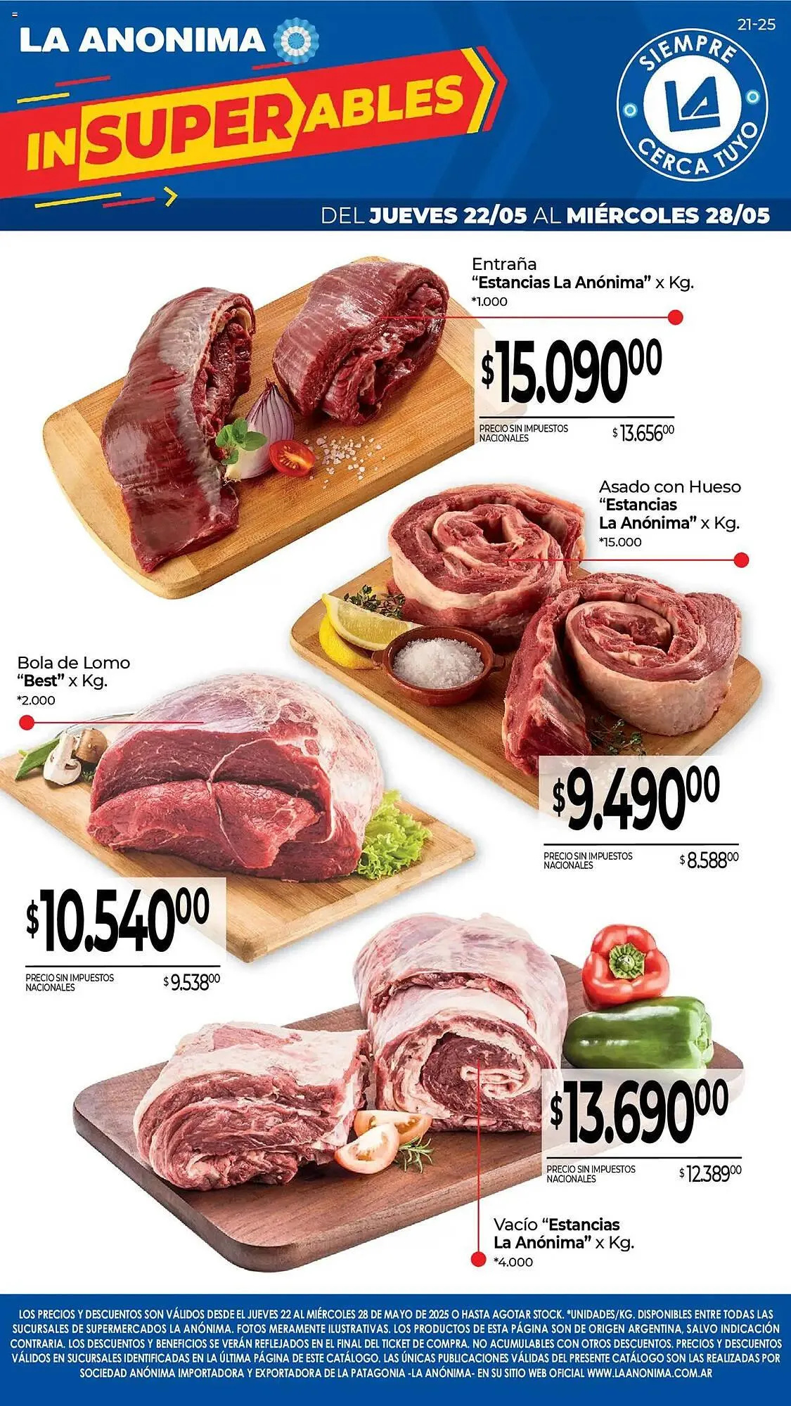 Ofertas de Catálogo La Anonima 22 de mayo al 28 de mayo 2025 - Página 1 del catálogo