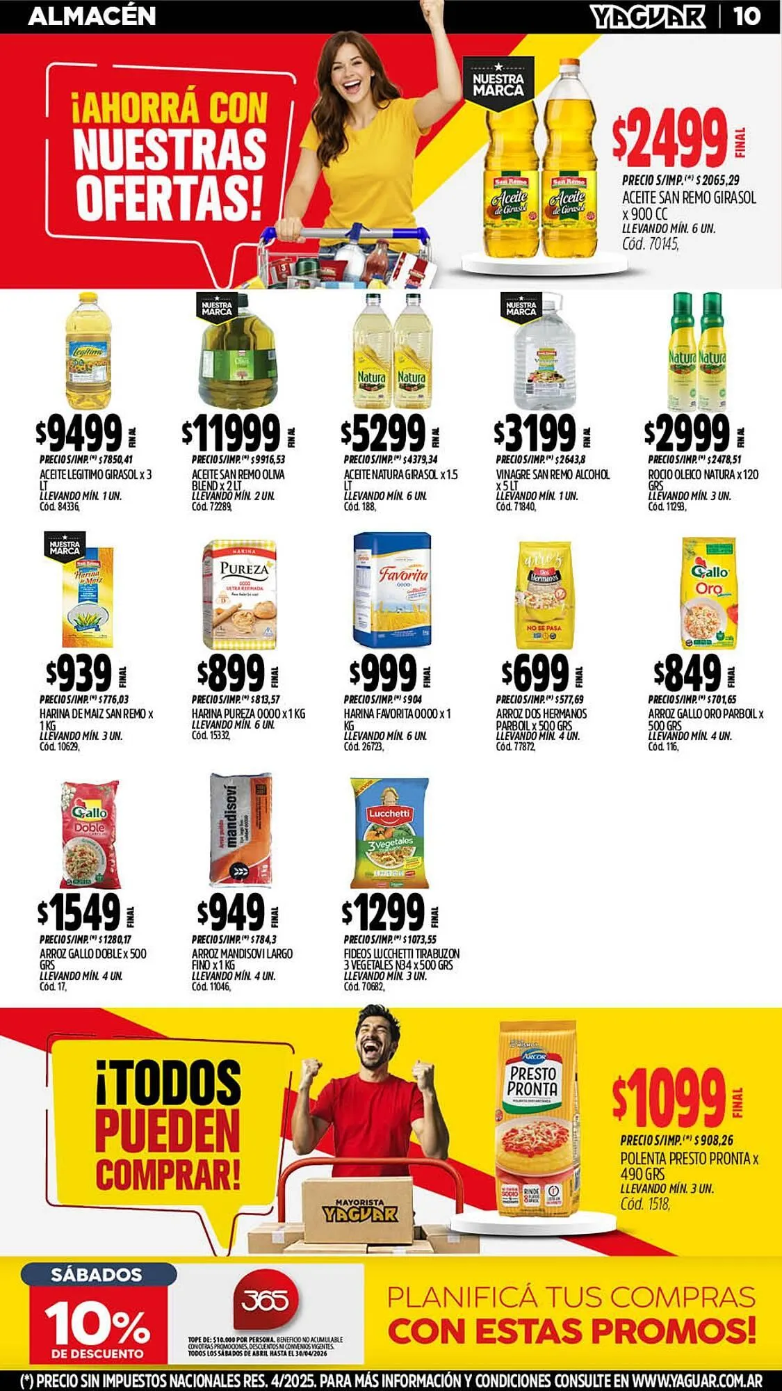 Ofertas de Catálogo Supermercados Yaguar 4 de mayo al 10 de mayo 2026 - Página 10 del catálogo