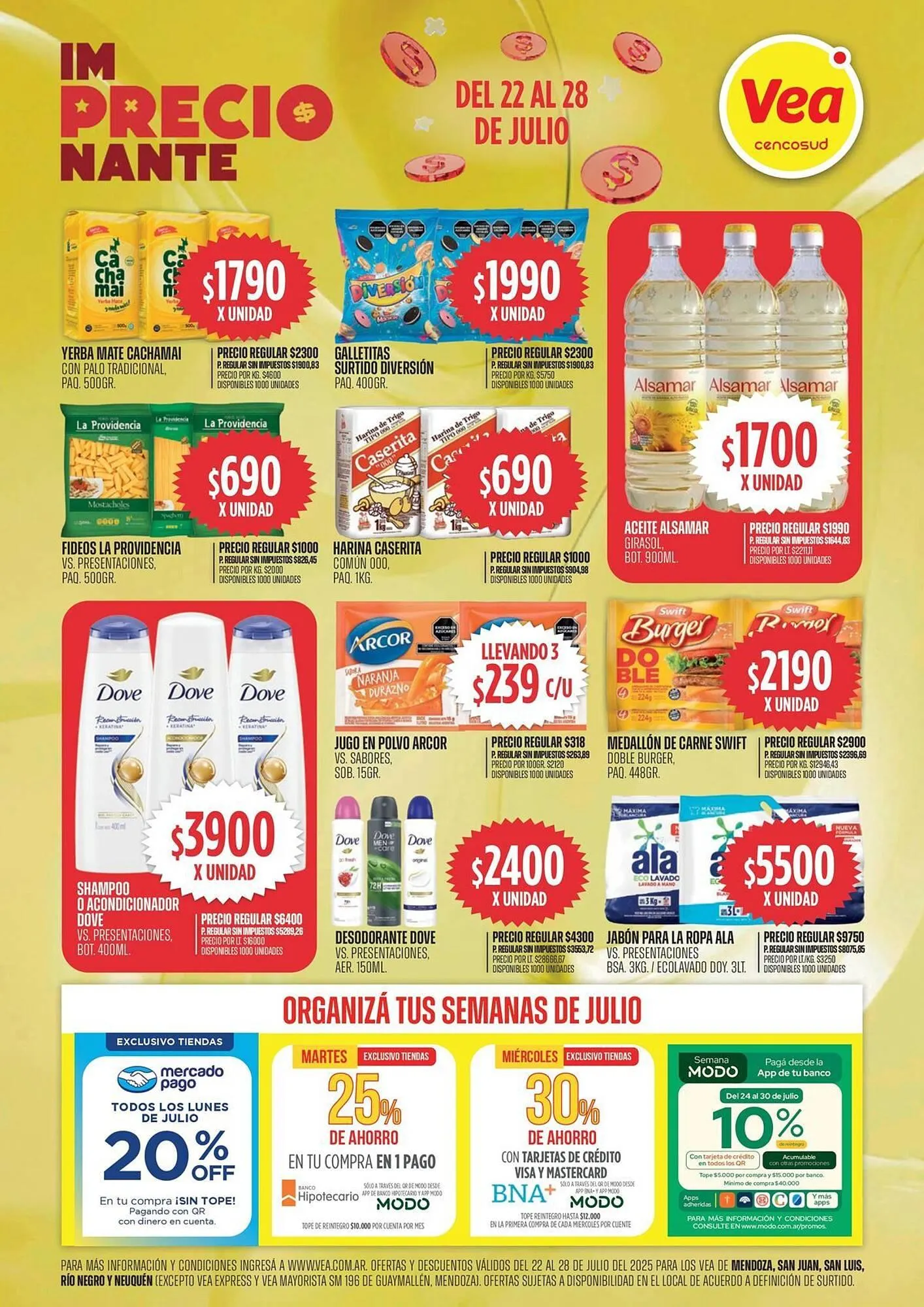 Ofertas de Catálogo Supermercados Vea 22 de julio al 28 de julio 2025 - Página 1 del catálogo
