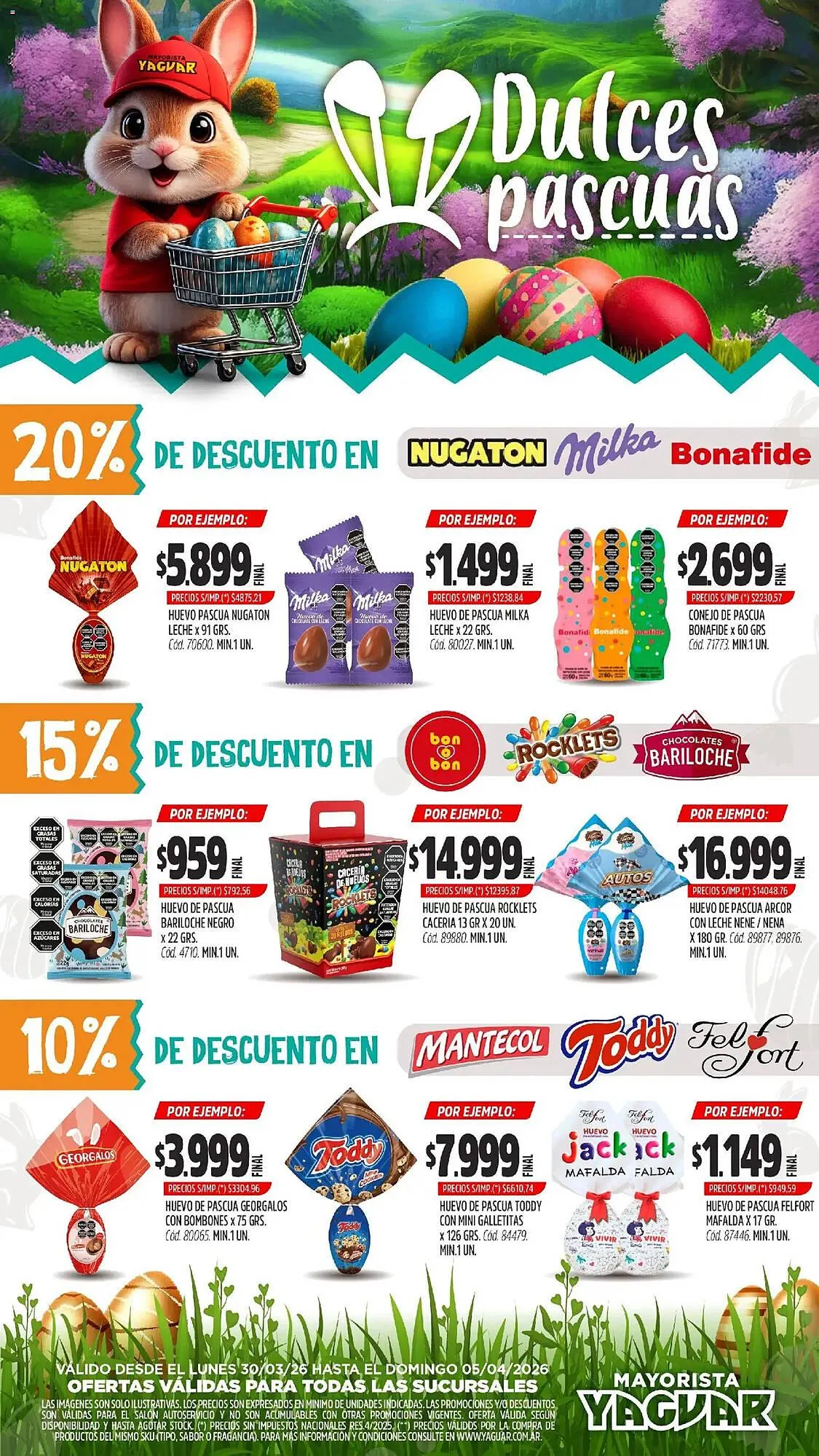 Ofertas de Catálogo Supermercados Yaguar 30 de marzo al 6 de abril 2026 - Página 1 del catálogo