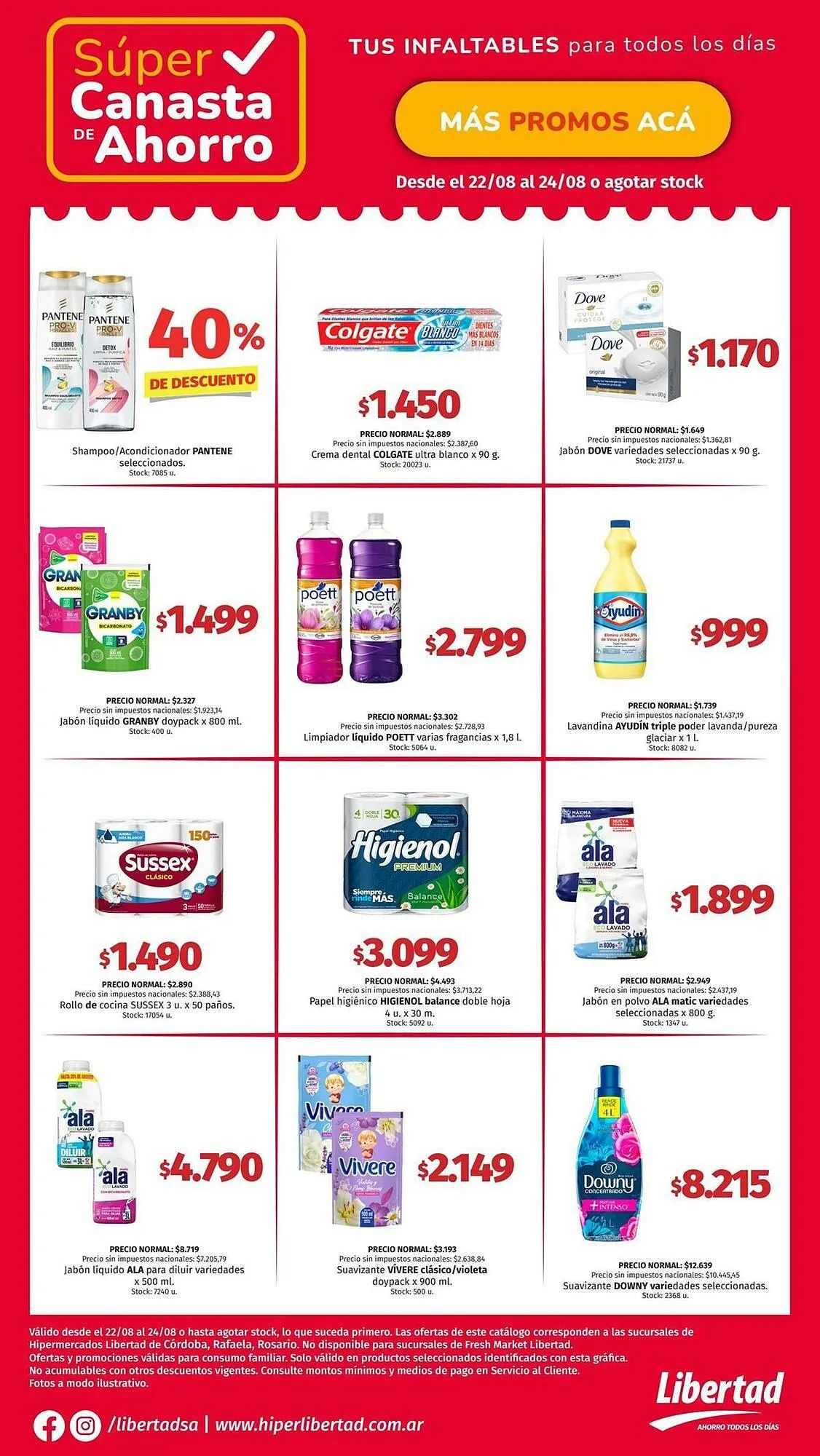 Ofertas de Catálogo Hipermercado Libertad 22 de agosto al 24 de agosto 2025 - Página 4 del catálogo