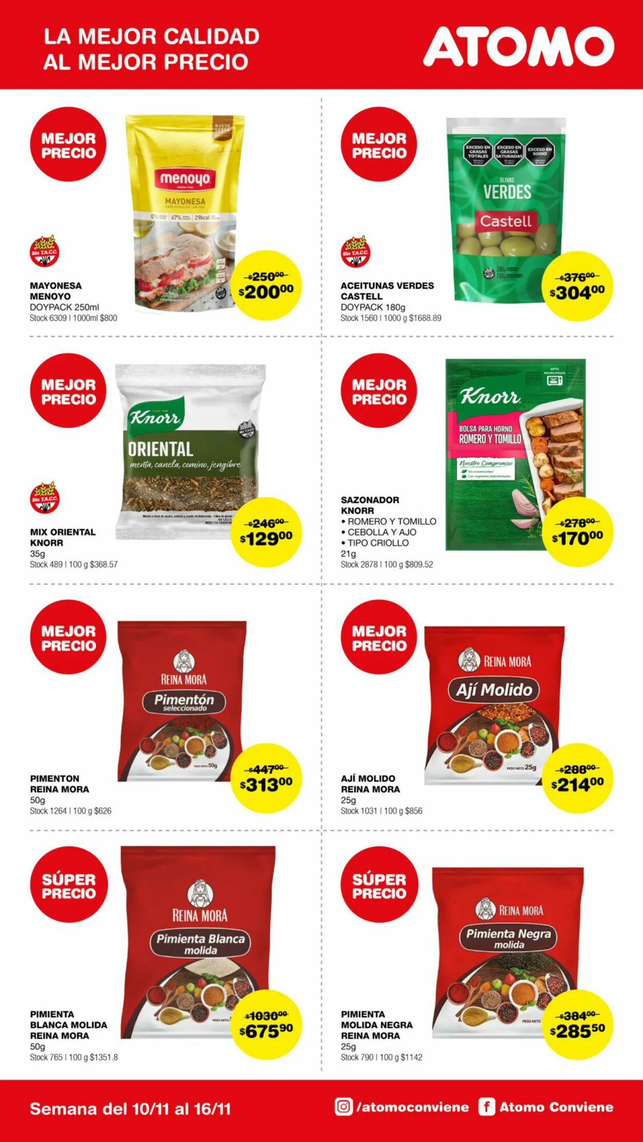 Ofertas de ATOMO Conviene 1 de noviembre al 16 de noviembre 2024 - Página 17 del catálogo