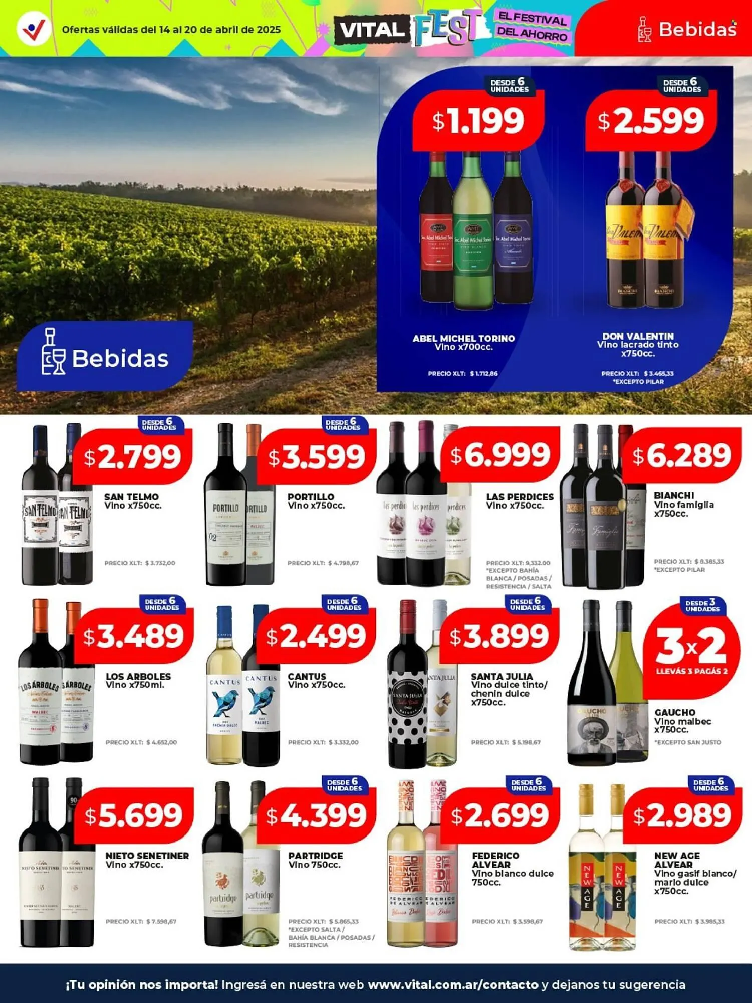 Ofertas de Catálogo Supermayorista Vital 14 de abril al 20 de abril 2025 - Página 12 del catálogo