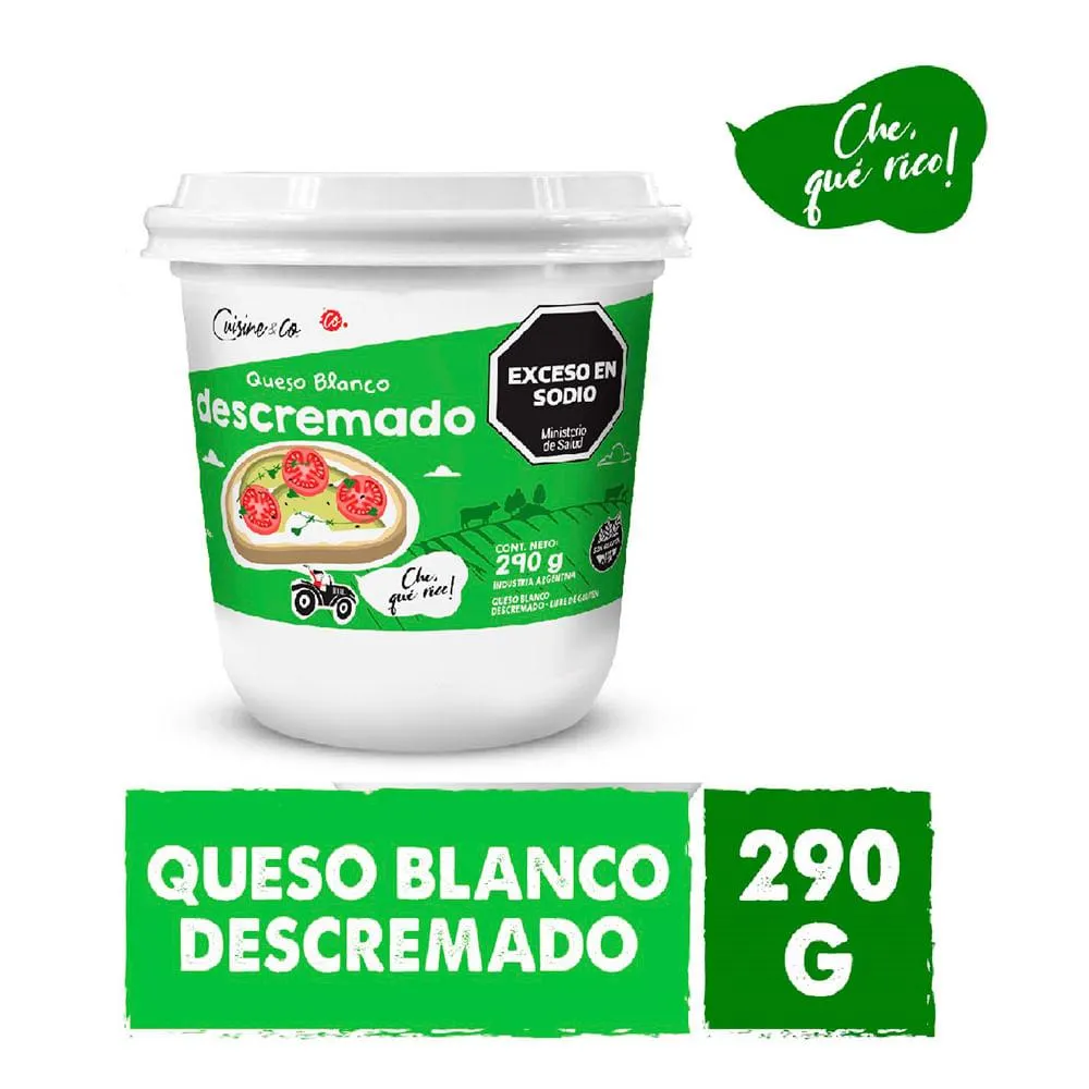 Queso Blanco Descremado 290 Gr Cuisine & Co Nbe Mp