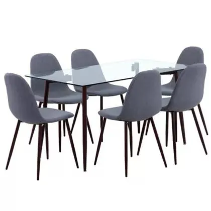 Juego de comedor Celine mesa rectangular + 6 sillas