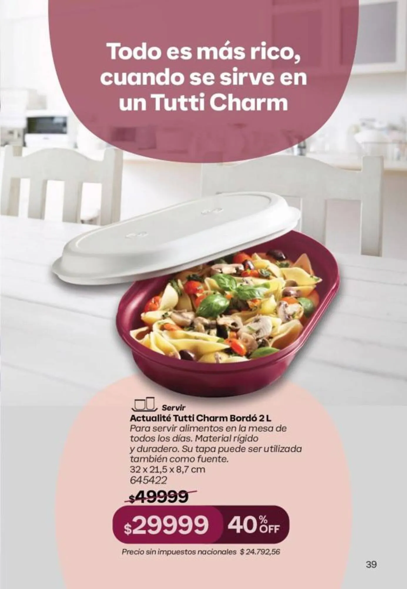 Ofertas de Catálogo Tupperware 10 de mayo al 31 de mayo 2025 - Página 40 del catálogo
