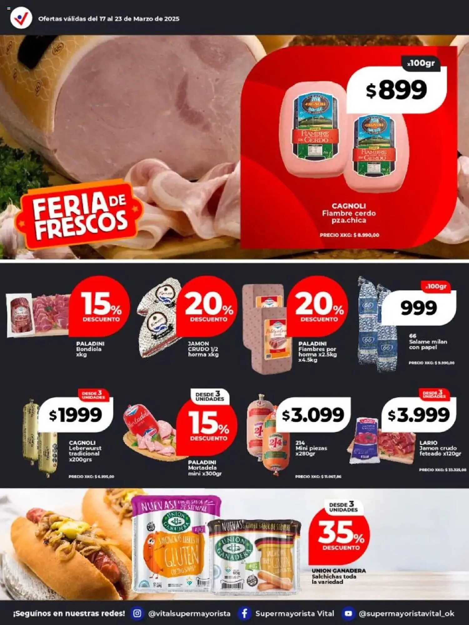 Ofertas de Catálogo Supermayorista Vital 17 de marzo al 23 de marzo 2025 - Página 26 del catálogo