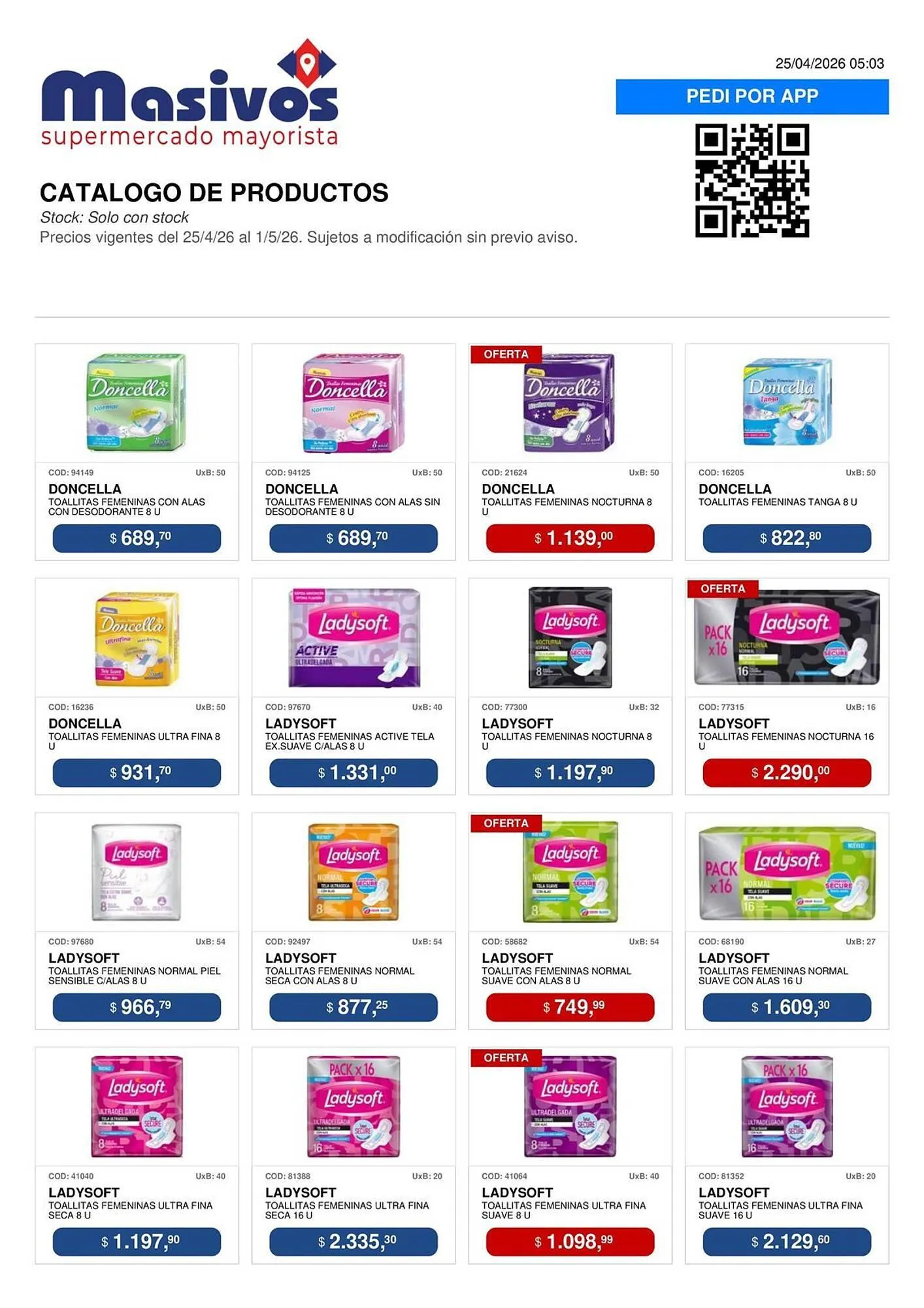 Ofertas de Catálogo Masivos 25 de abril al 1 de mayo 2026 - Página 127 del catálogo