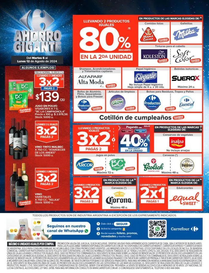 Ofertas de Catálogo Ahorro Gigante Hiper 6 de agosto al 12 de agosto 2024 - Página 25 del catálogo