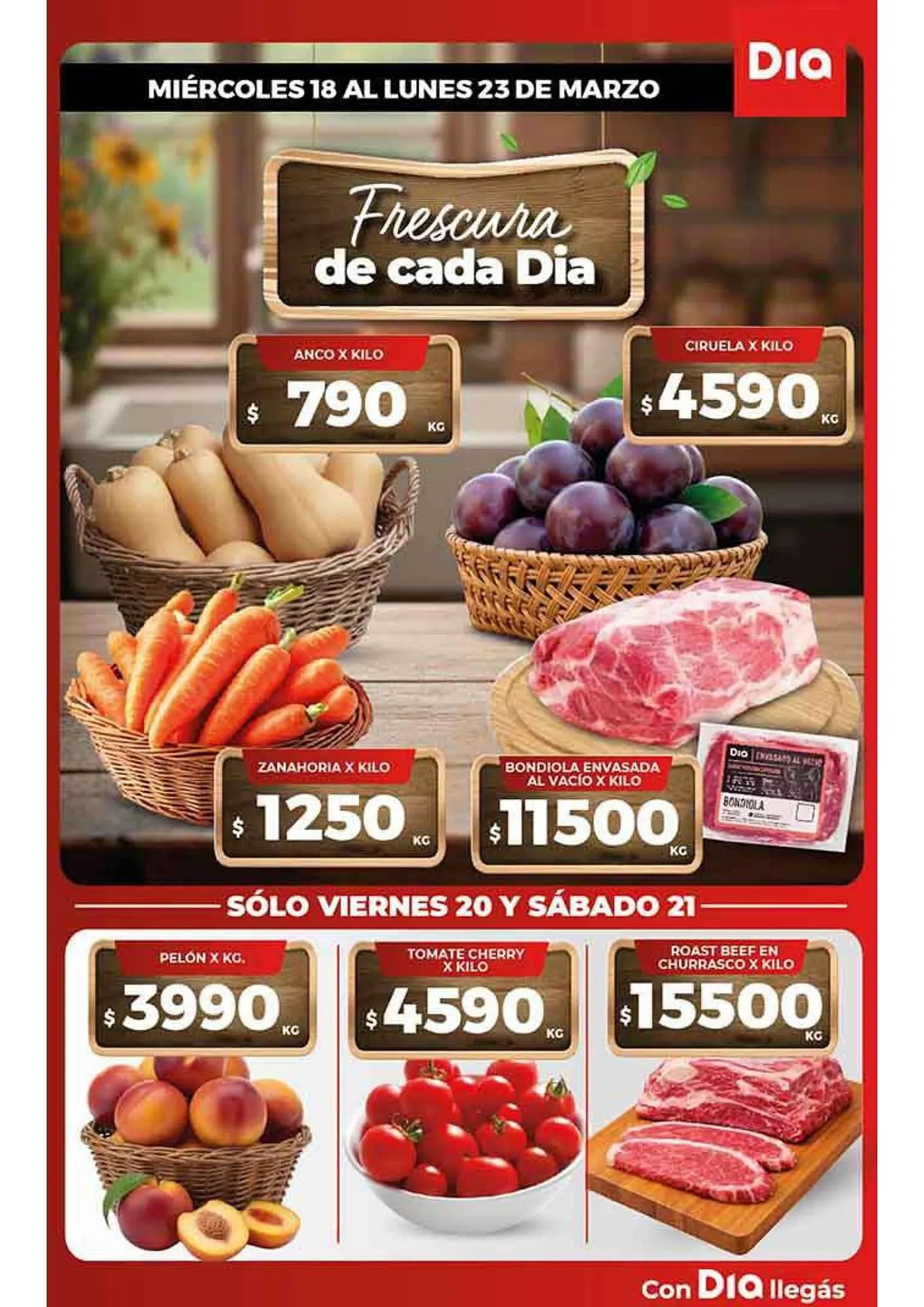 Ofertas de Folleto Supermercados DIA 18 de marzo al 23 de marzo 2026 - Página 1 del catálogo