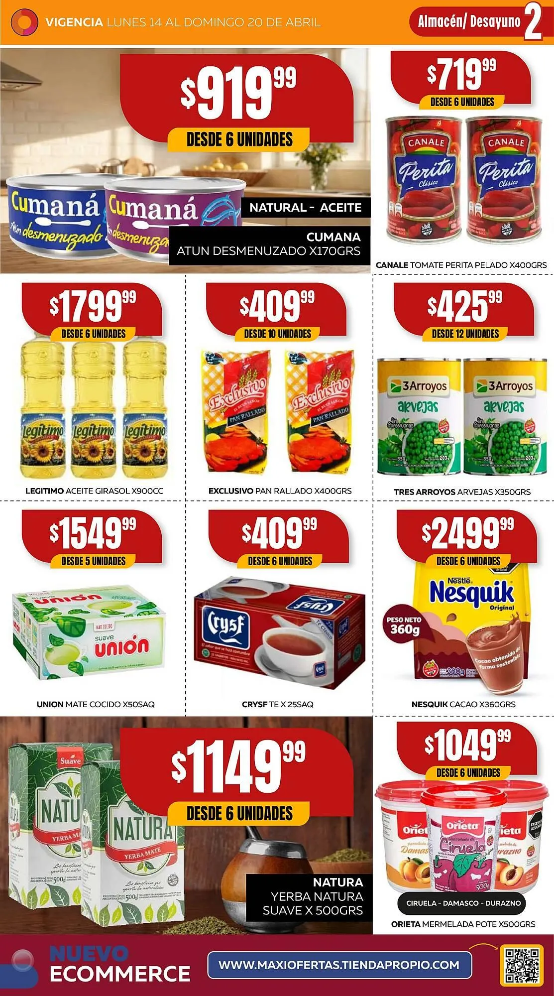 Ofertas de Catálogo Maxi Ofertas 14 de abril al 20 de abril 2025 - Página 2 del catálogo