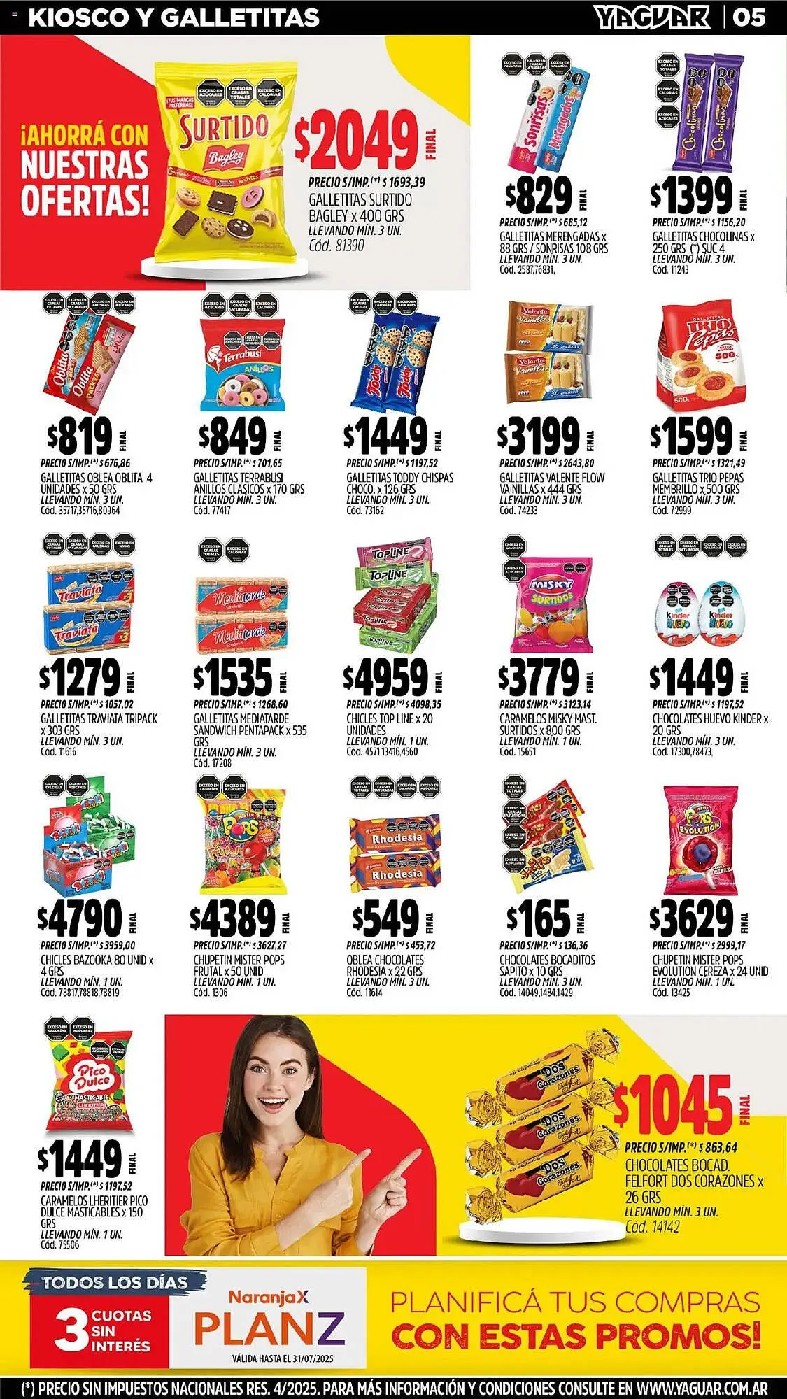 Ofertas de Catálogo Supermercados Yaguar 14 de julio al 20 de julio 2025 - Página 5 del catálogo