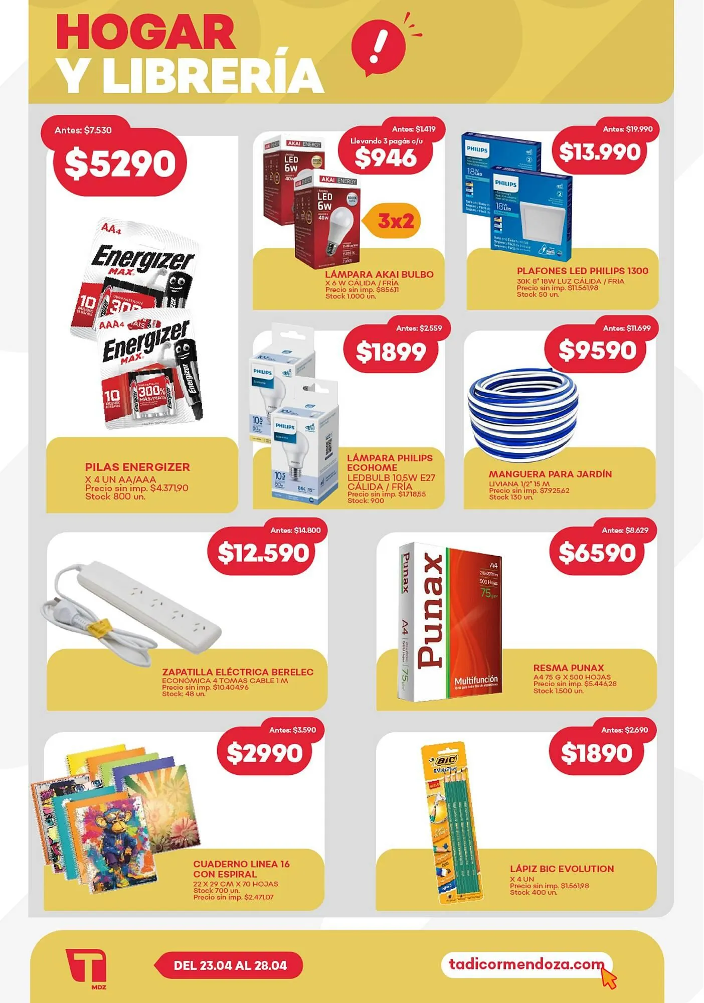 Ofertas de Catálogo Supermercados Tadicor 22 de abril al 28 de abril 2026 - Página 9 del catálogo