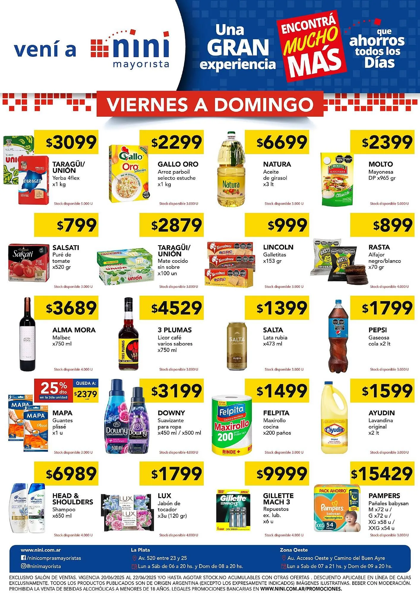 Ofertas de Catálogo Nini Mayorista 20 de junio al 22 de junio 2025 - Página 1 del catálogo