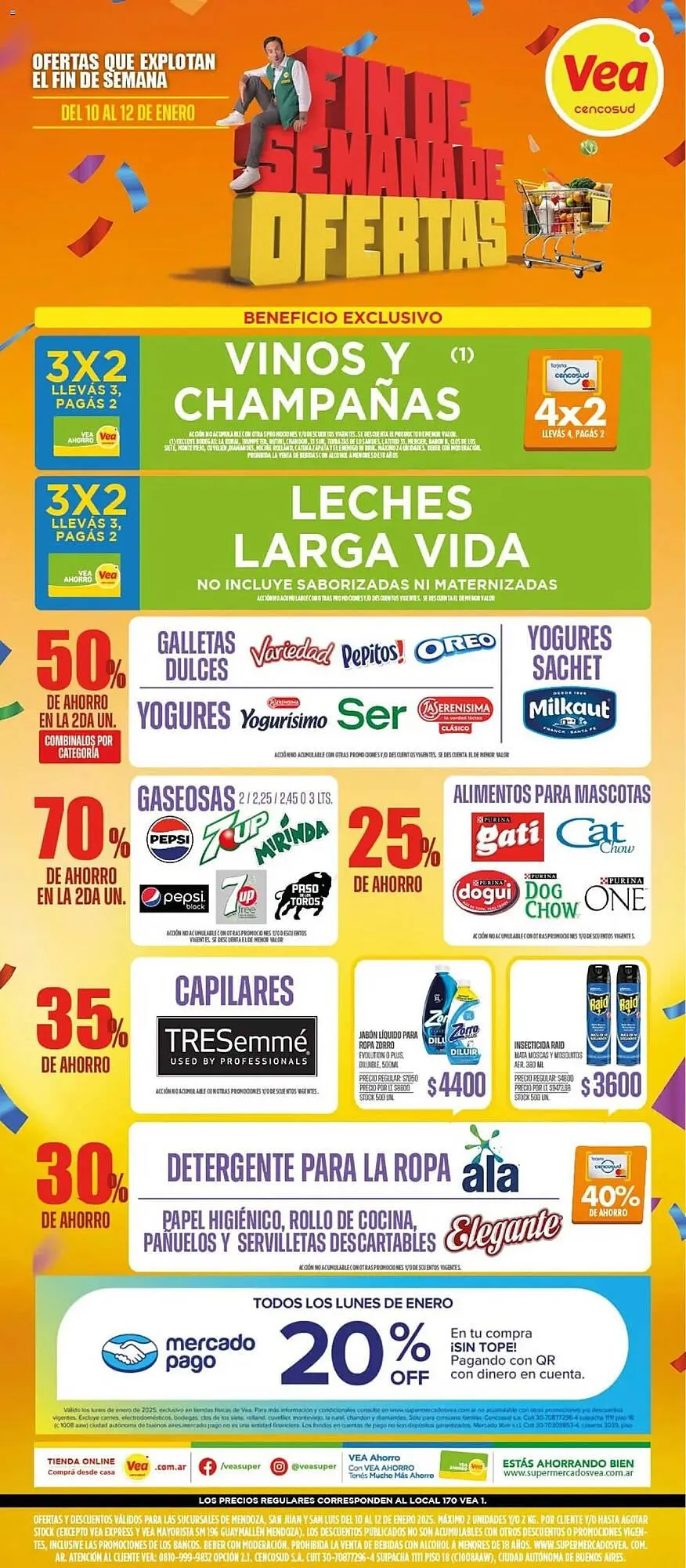 Ofertas de Catálogo Supermercados Vea 10 de enero al 12 de enero 2025 - Página 1 del catálogo