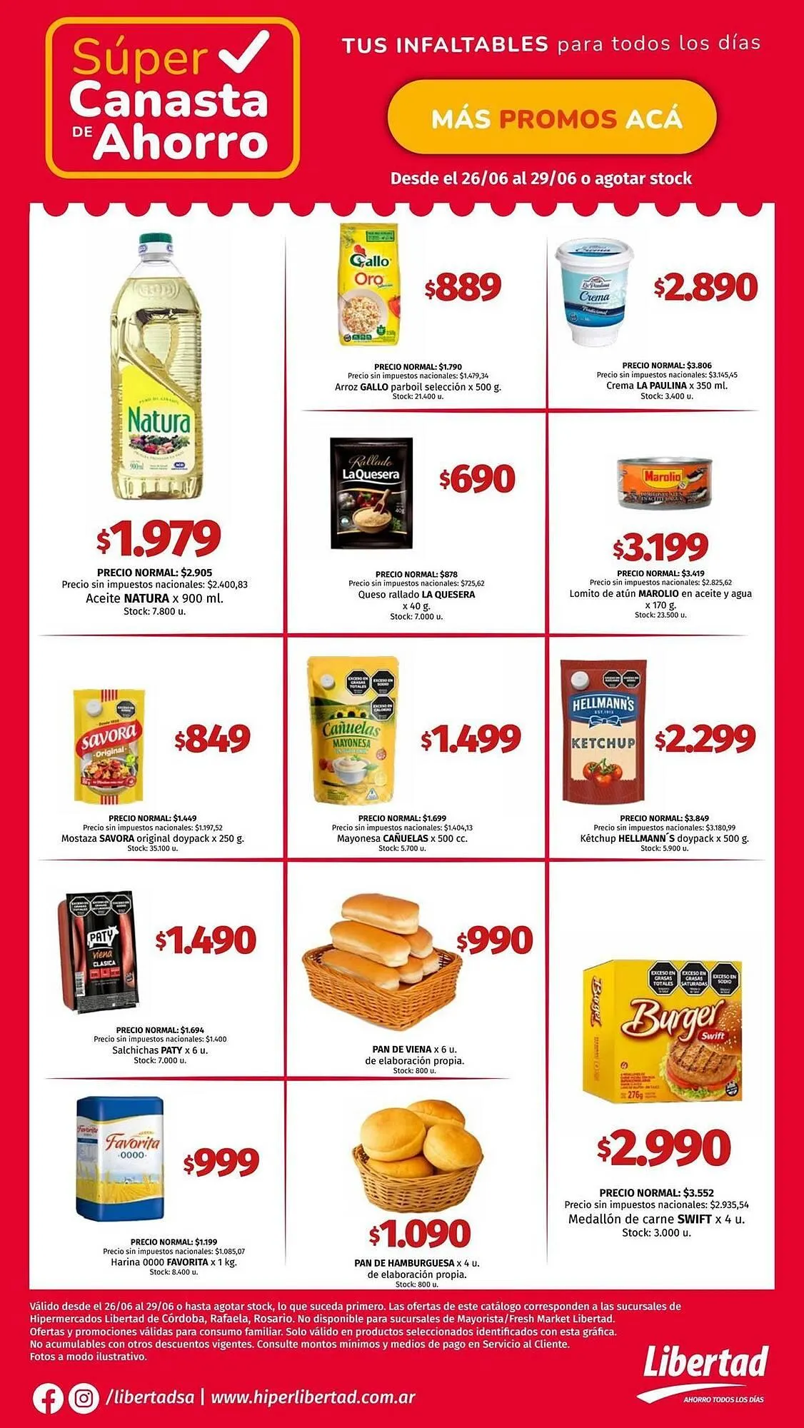 Ofertas de Catálogo Hipermercado Libertad 26 de junio al 29 de junio 2026 - Página 1 del catálogo
