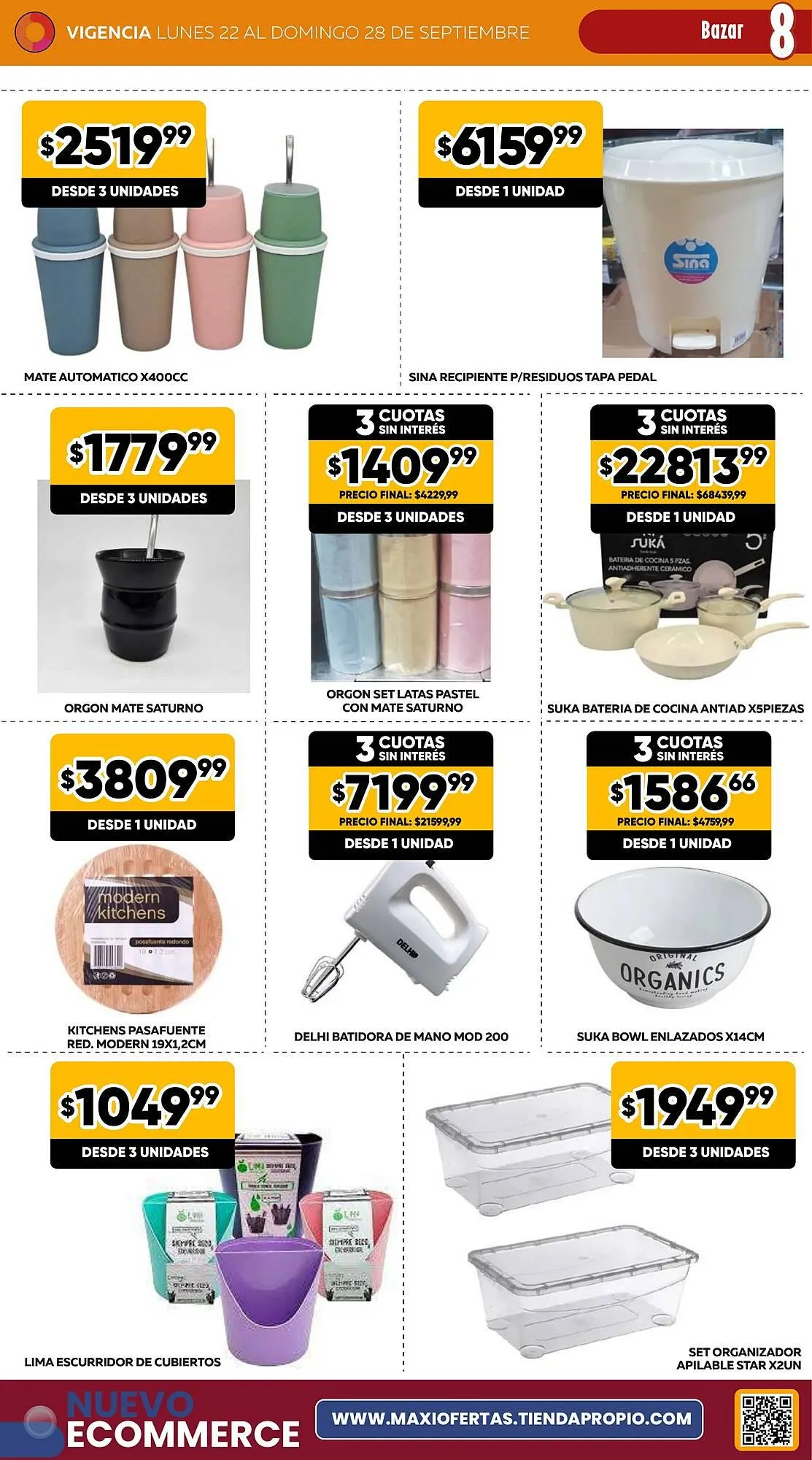 Ofertas de Catálogo Maxi Ofertas 22 de septiembre al 28 de septiembre 2025 - Página 8 del catálogo