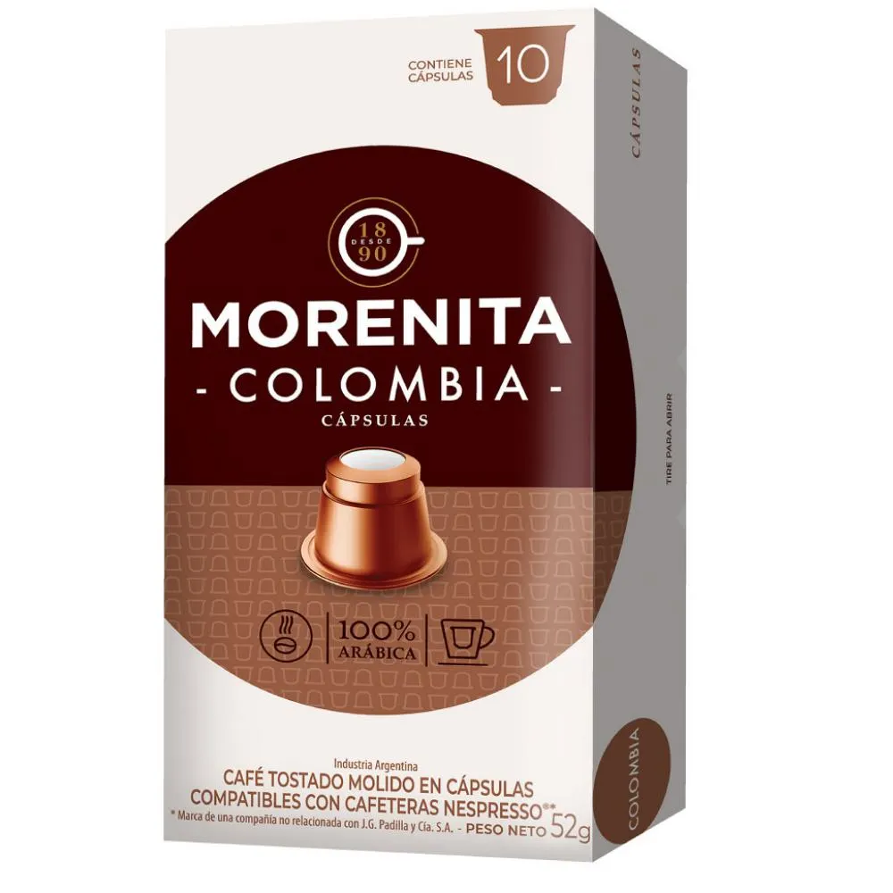 CAFE LA MORENITA EXPRESSO CAPSULAS COLO X 10