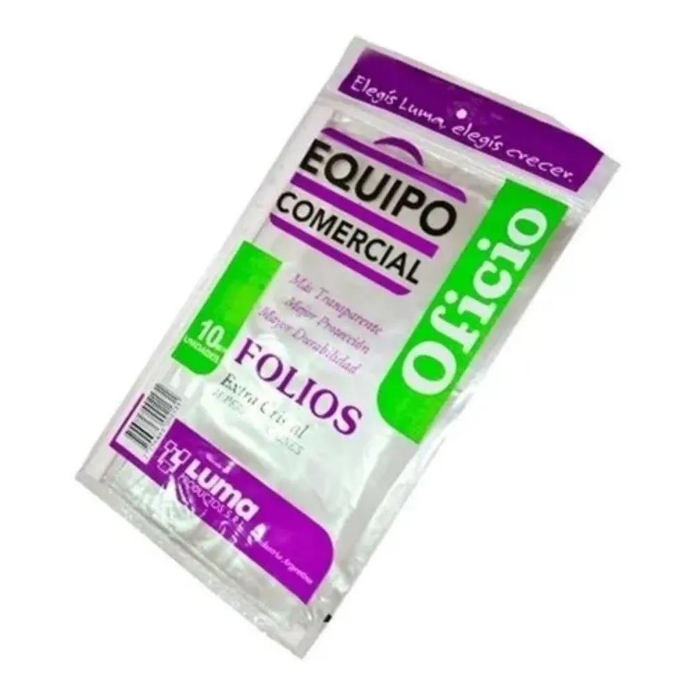 FOLIO OFICIO EQUIPO COMERCIAL X10