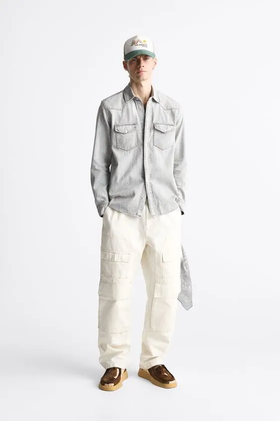 CAMISA DENIM BOLSILLOS