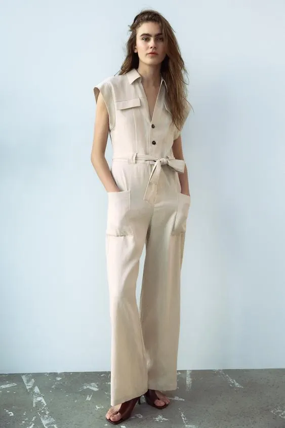 MONO ANCHO CINTURÓN CON LINO