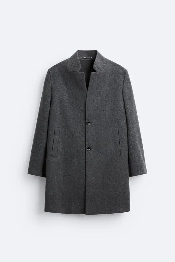 ABRIGO MEZCLA LANA