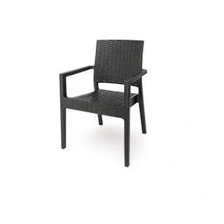 Sillon Garden Life F835000 Milano Simil Rattan Negro