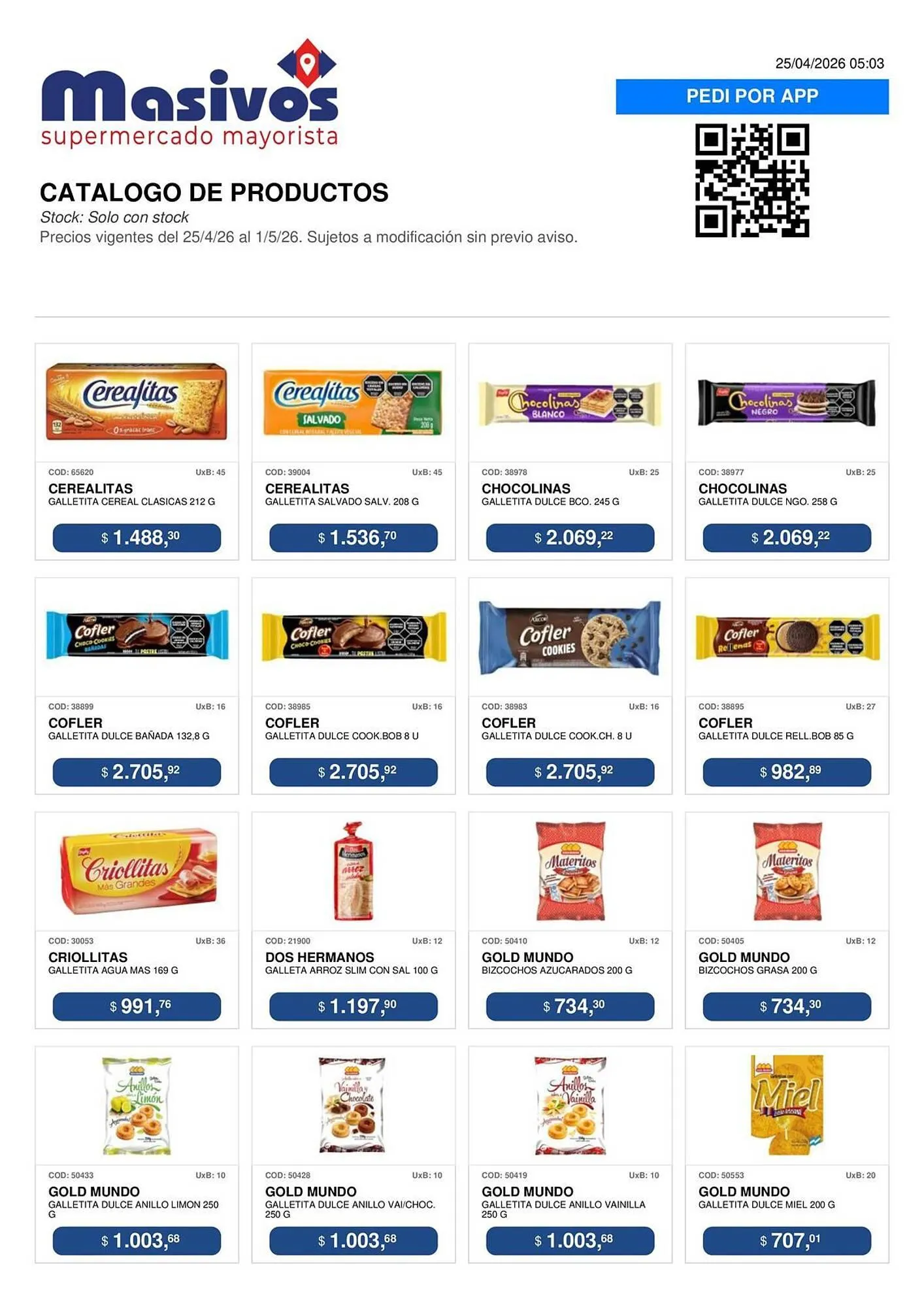 Ofertas de Catálogo Masivos 25 de abril al 1 de mayo 2026 - Página 28 del catálogo