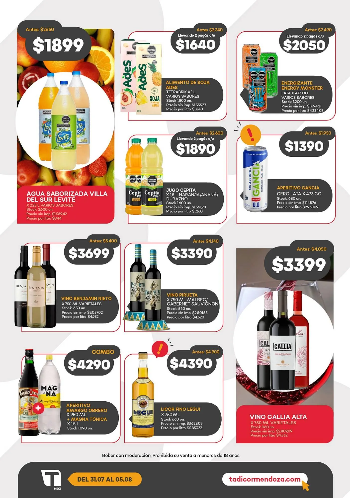 Ofertas de Catálogo Supermercados Tadicor 30 de julio al 7 de agosto 2025 - Página 4 del catálogo