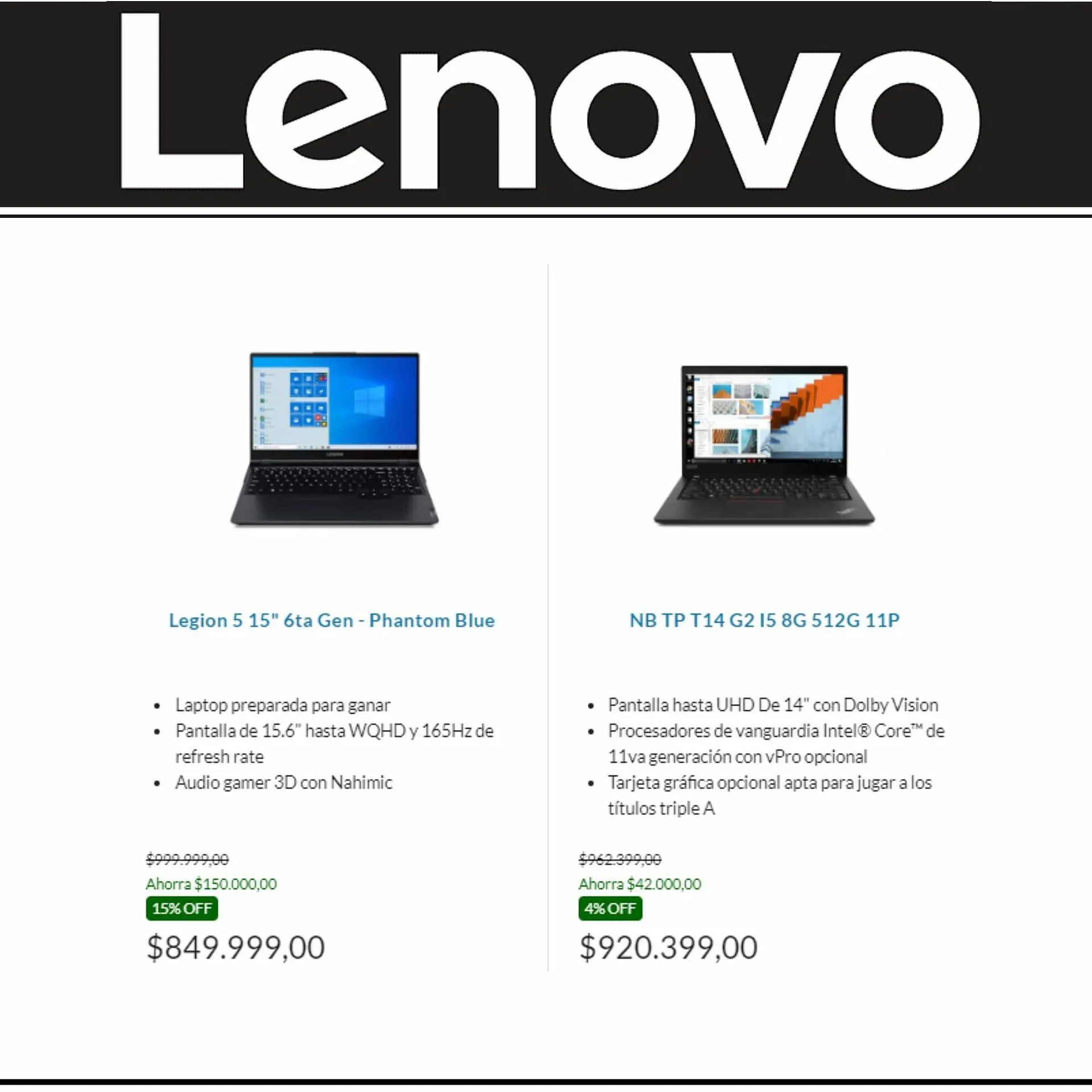 Ofertas de Catálogo Lenovo 11 de septiembre al 30 de septiembre 2023 - Página 8 del catálogo