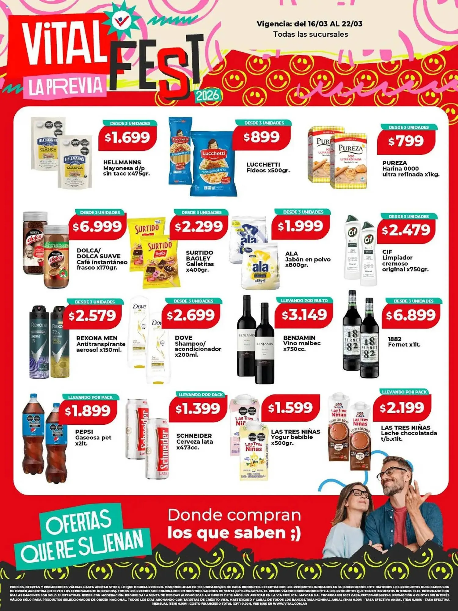 Ofertas de Catálogo Supermayorista Vital 16 de marzo al 22 de marzo 2026 - Página 1 del catálogo