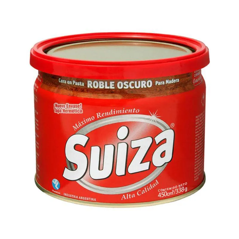 Cera Pasta Pisos Suiza Roble Oscuro 450ml