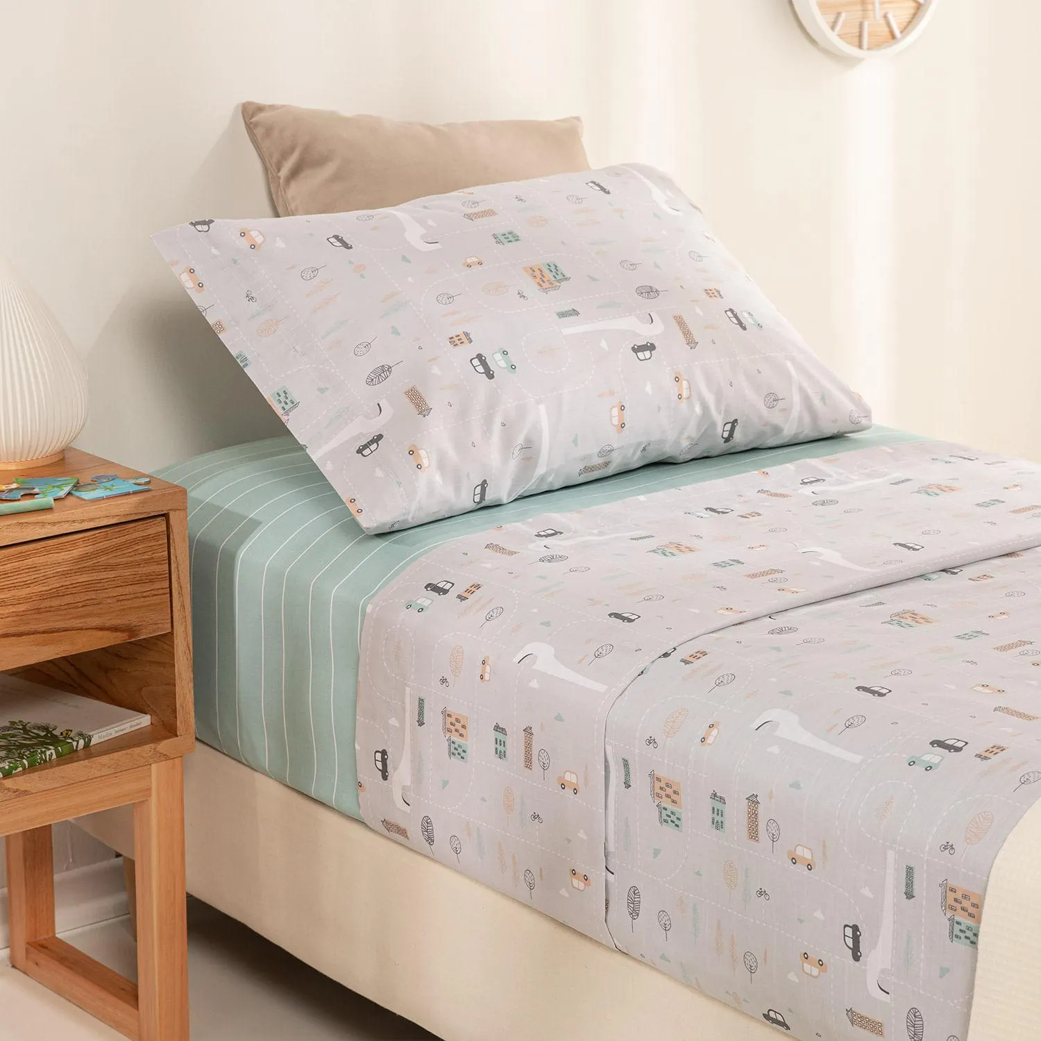 Juego de Sábanas 1 Plaza Mi Barrio