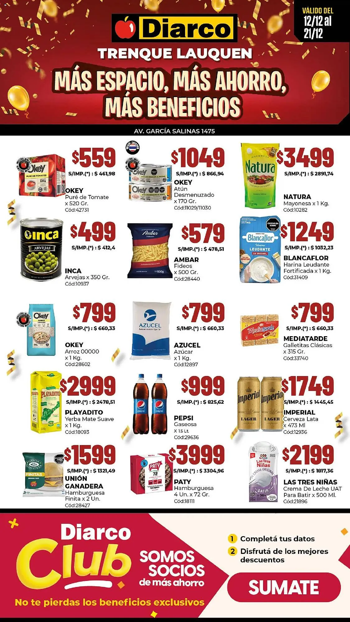 Ofertas de Catálogo Diarco 15 de diciembre al 21 de diciembre 2025 - Página 1 del catálogo